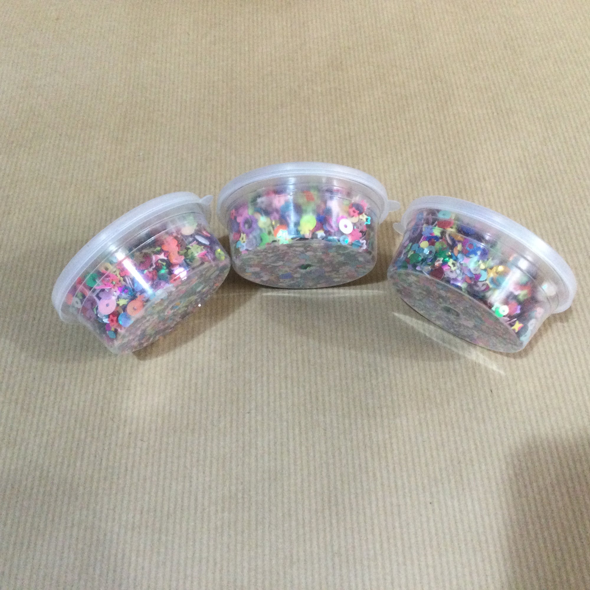 Assorted Tub of Multicolour Sequins