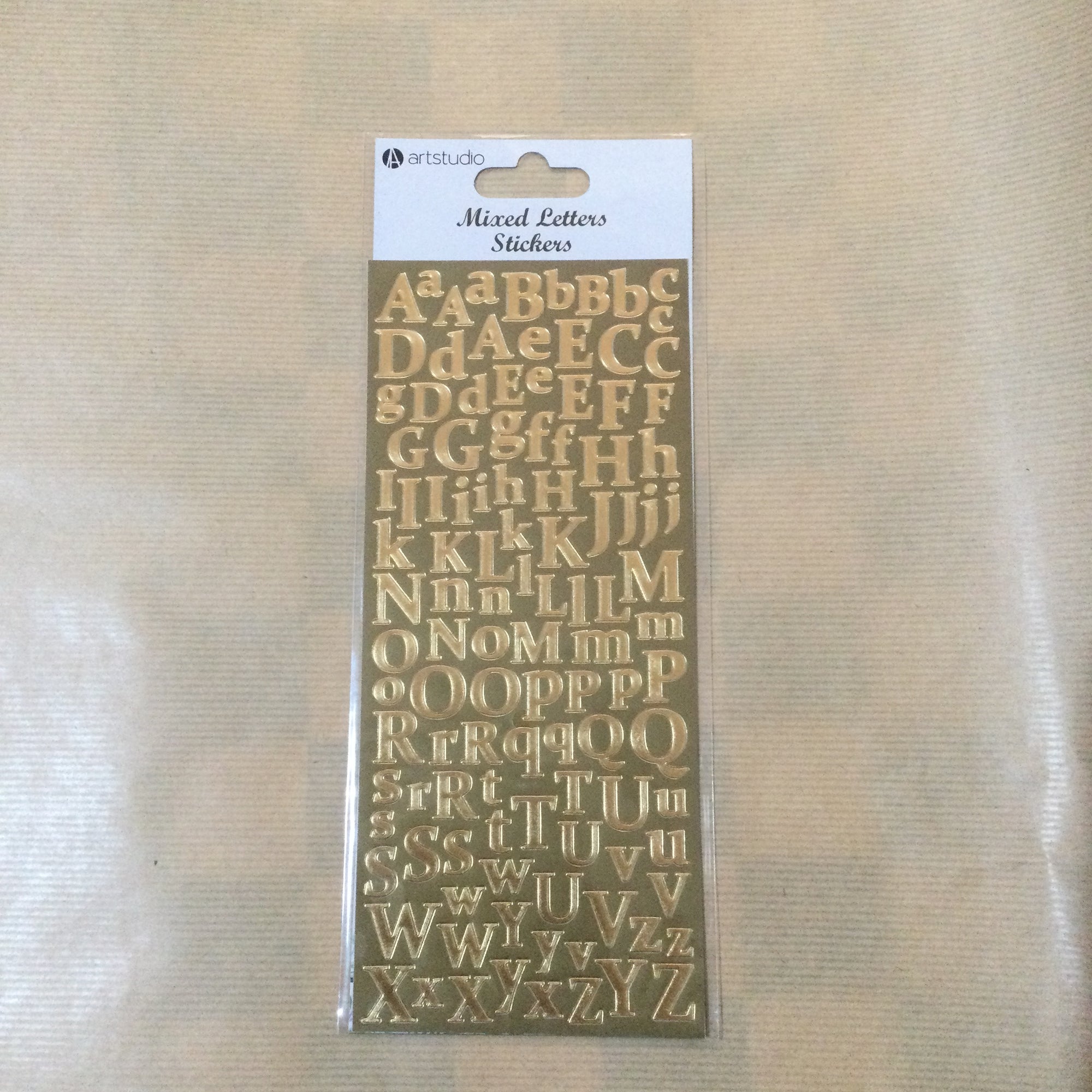 Mixed letters stickers - Art Studio // GOLD