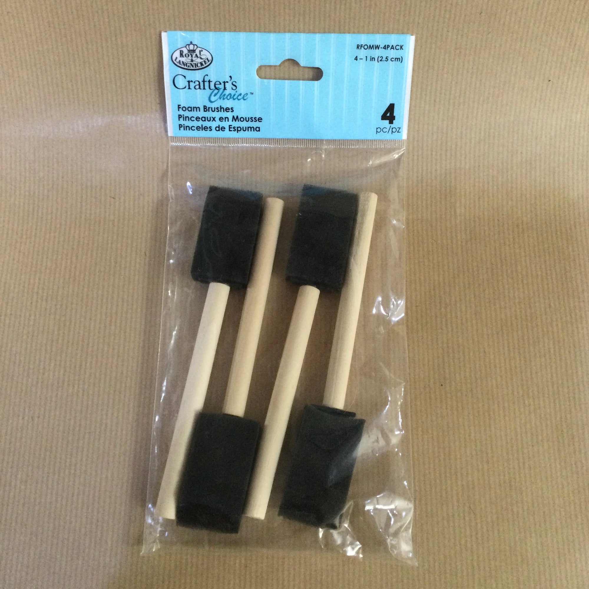 Crafter's Choice Rectangular Black Sponge Brushes