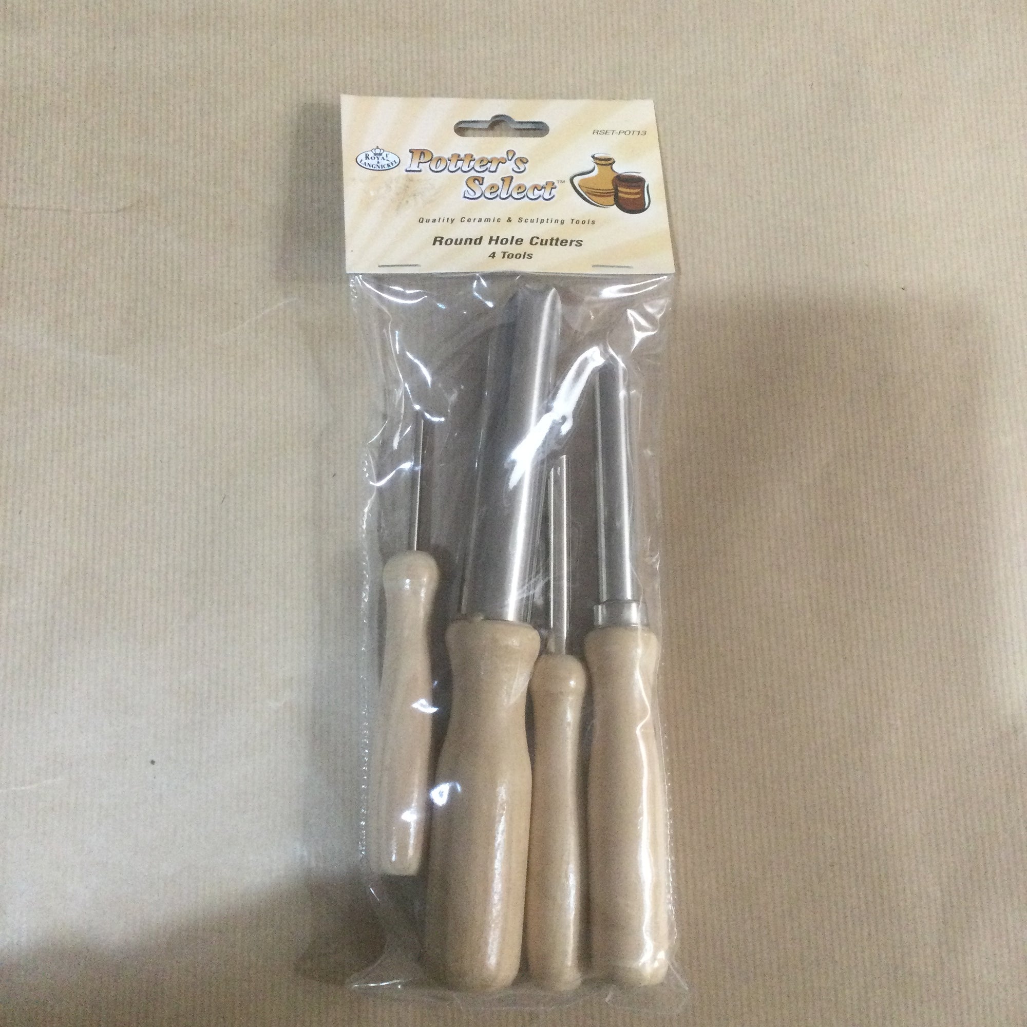 Royal & Langnickel Potter’s Select Round Hole Cutters 4pk