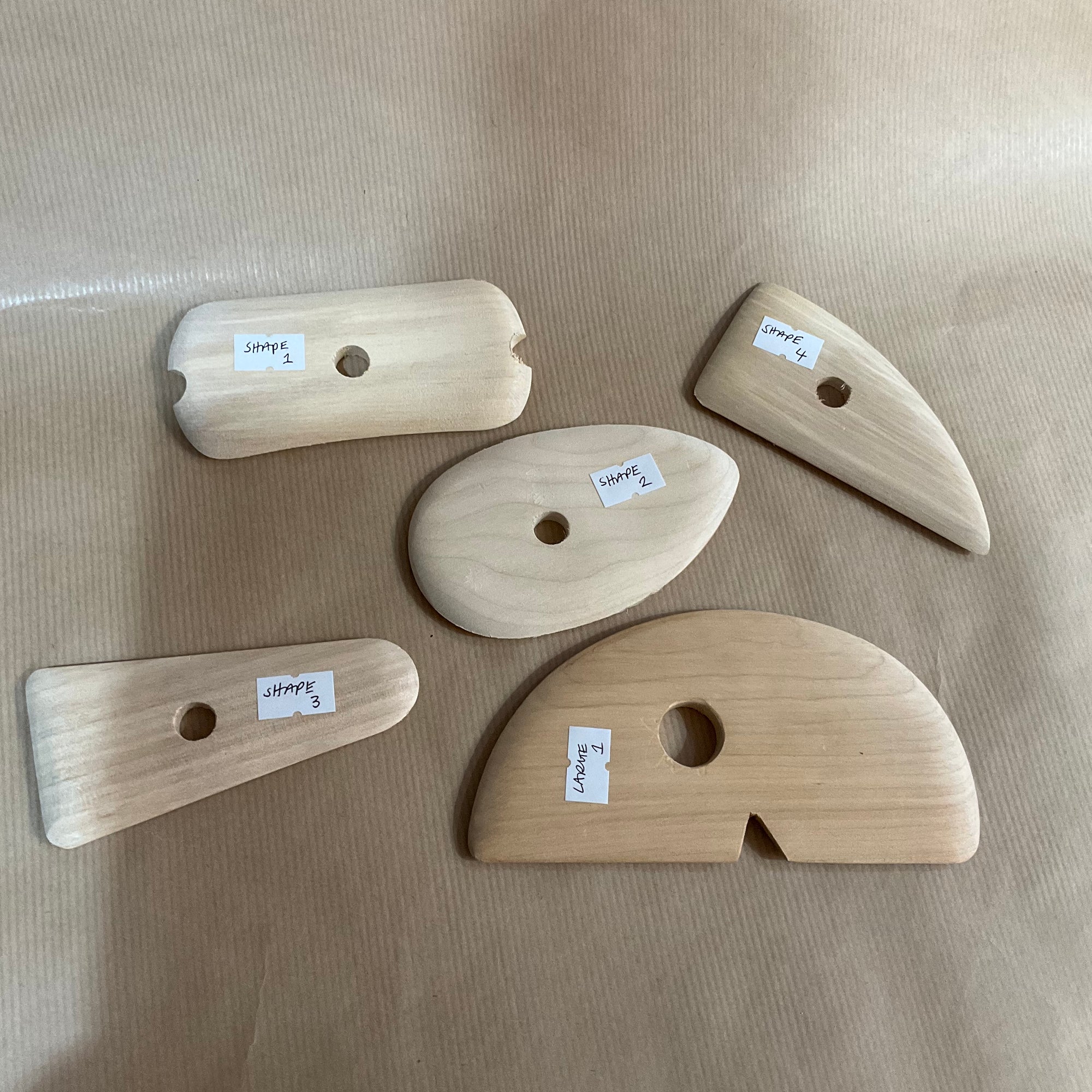 Wooden Kidney Modelling Rib Tool