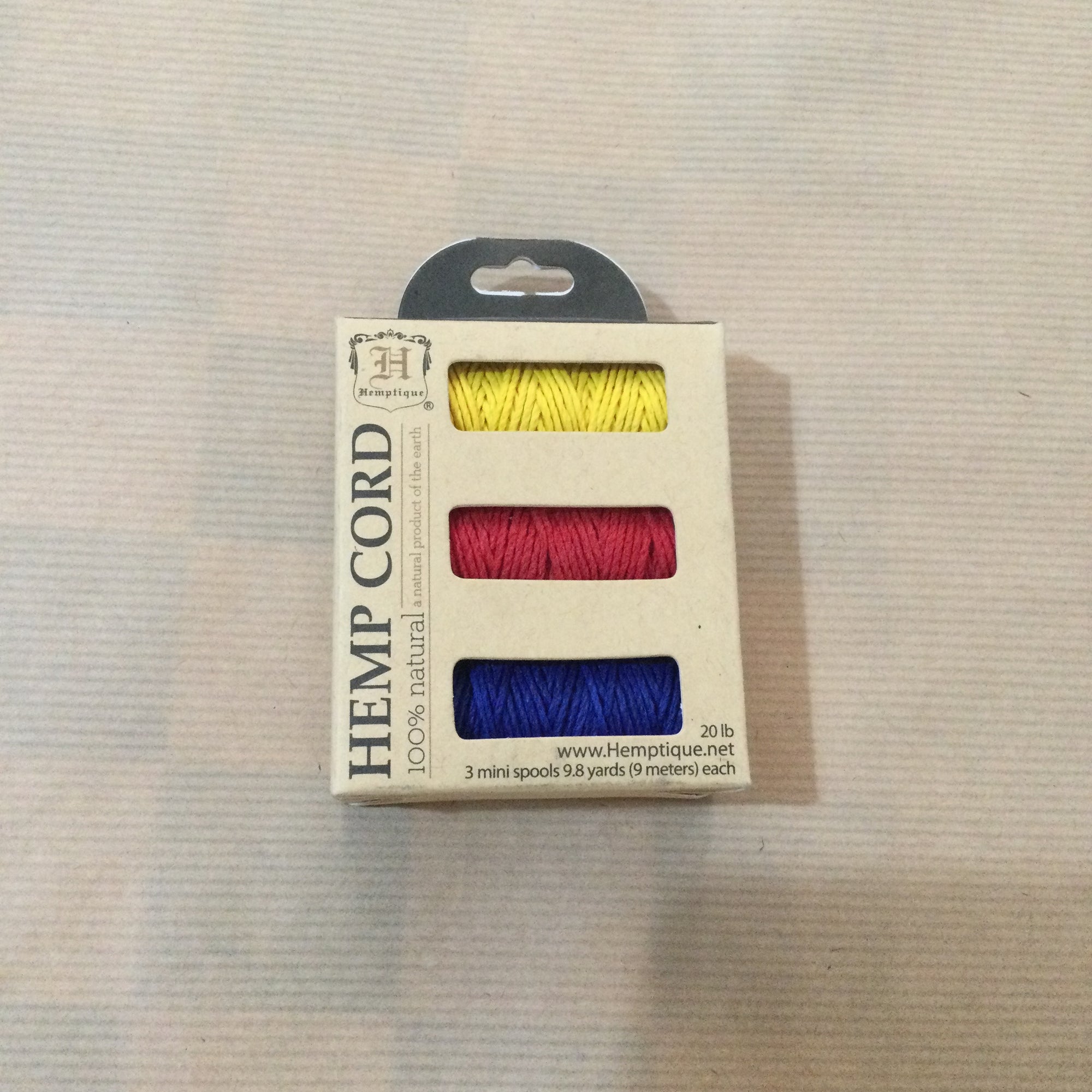 Hemptique ~ Hemp cord - pack of 3