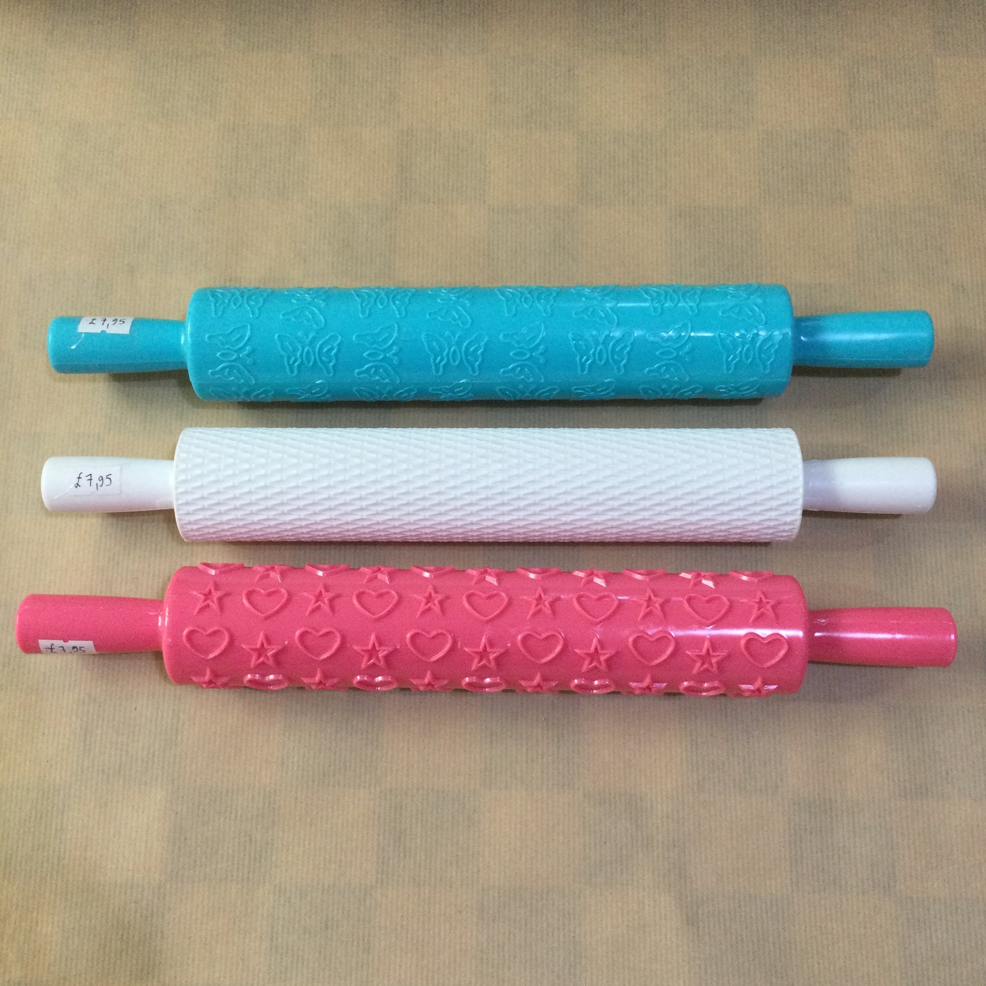 Large Patterned Rollers Rolling Pin