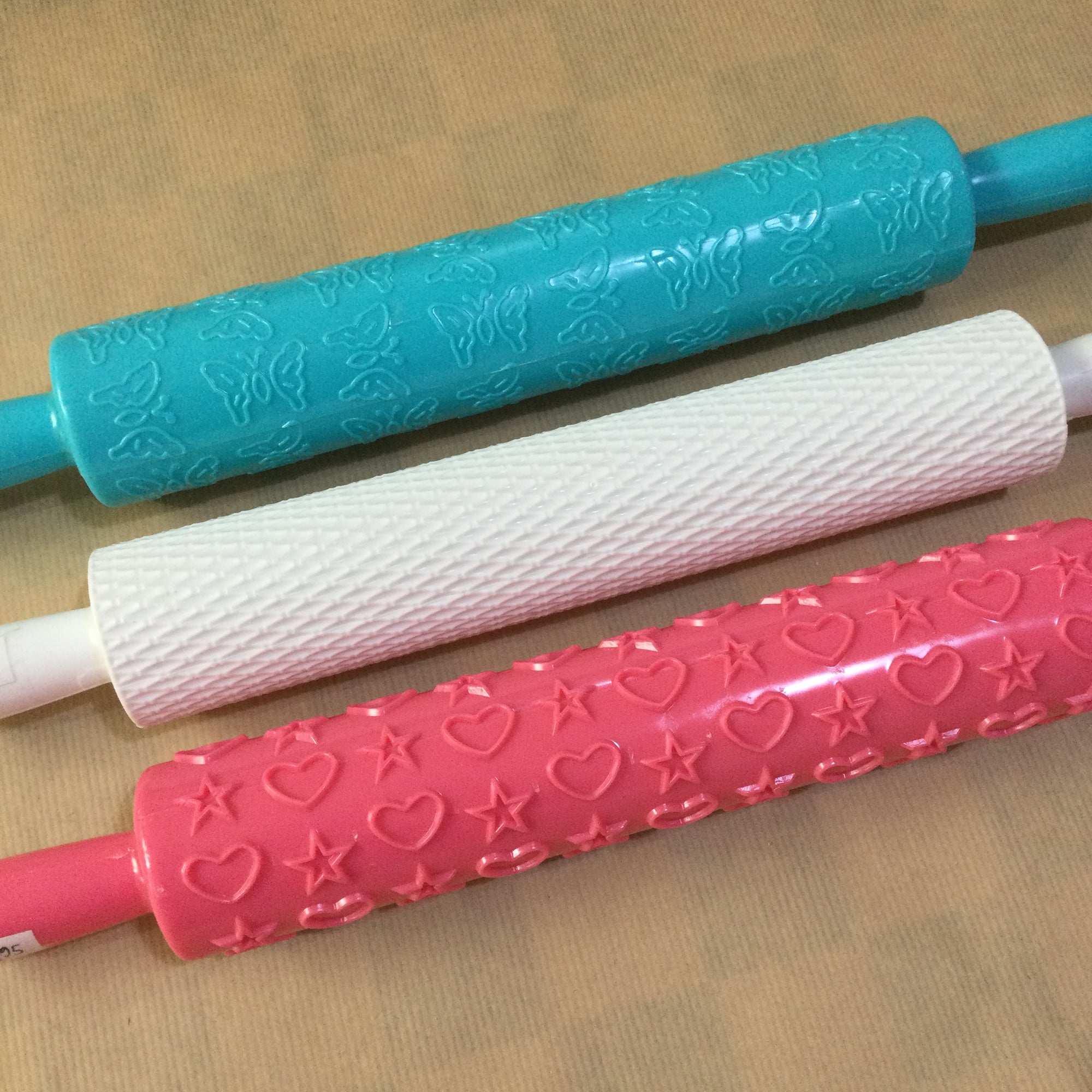 Large Patterned Rollers Rolling Pin