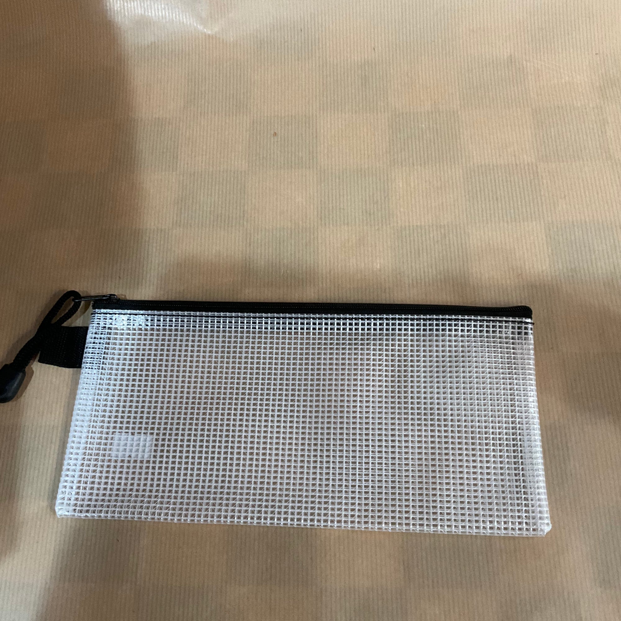 Plastic netted rectangular pencil cases
