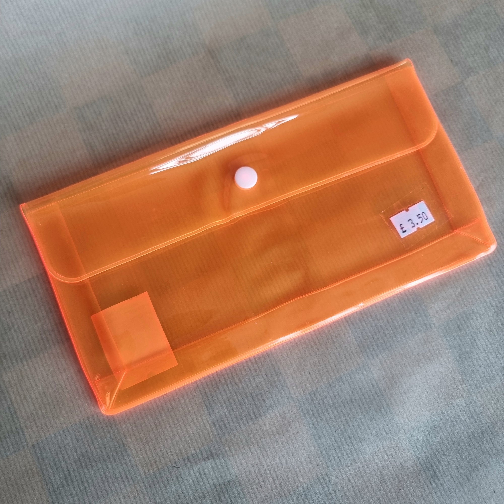 Transparent Neon PVC Popper Pencil Case