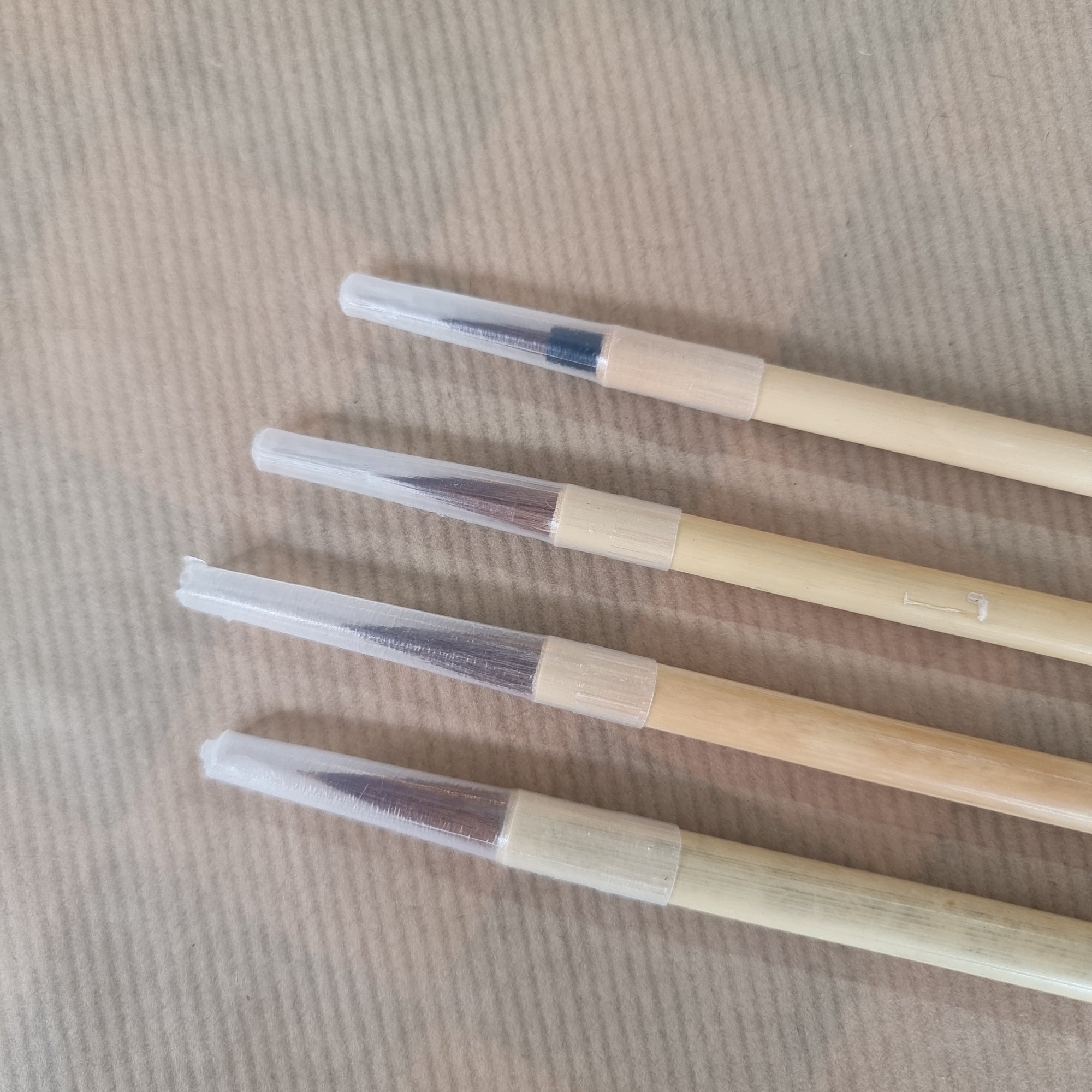 Traditional bamboo paint brushes