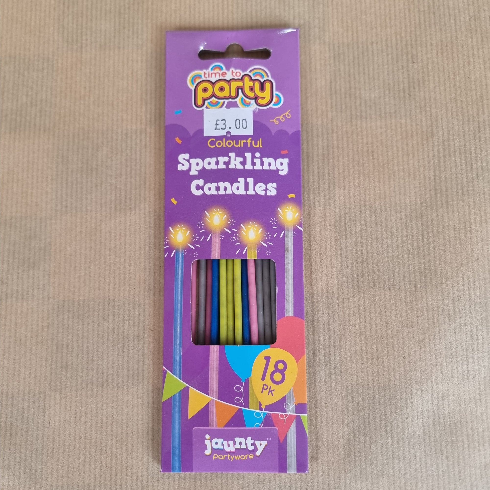 Colourful Sparkling Candles