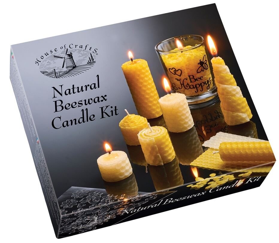 Natural Beeswax Candle Kit - Large