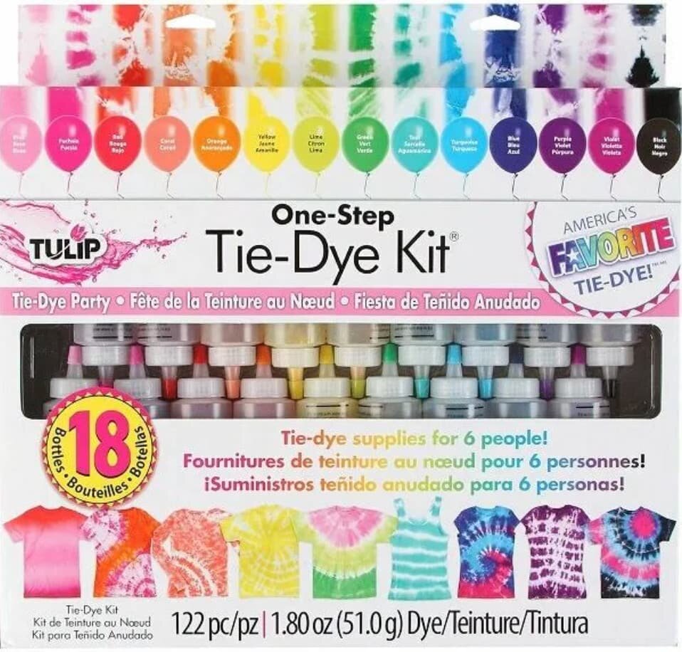 Tulip Two-Minute Tie Dye Color Kit 14/Pkg Extra Large