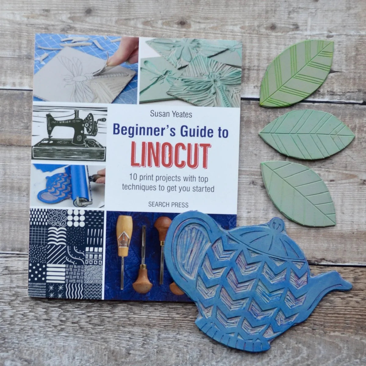 Beginner’s Guide to Linocut Linocutting Book