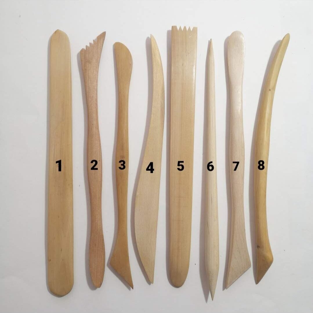 Boxwood sculpting tools ~ 20.5 cm / 8” length
