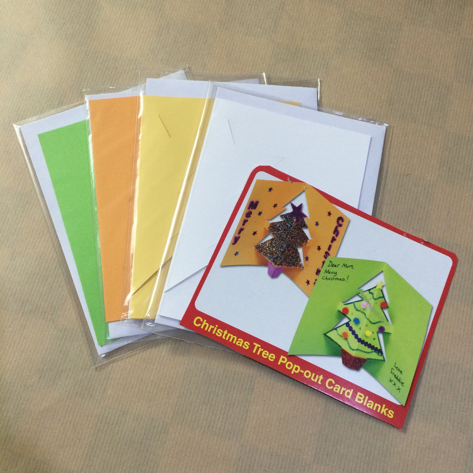 Design Your Own Christmas Tree Pop-out Cards
