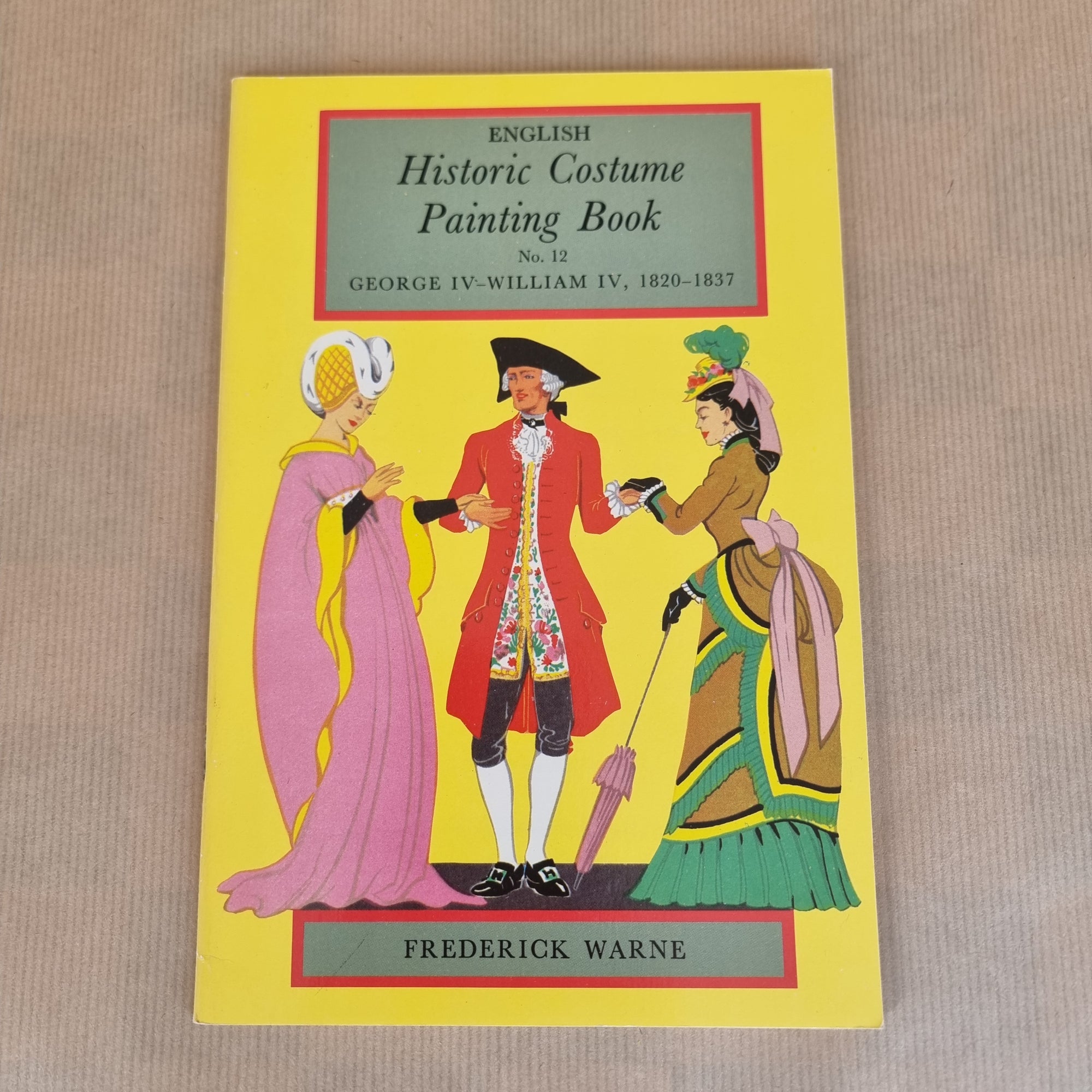 Historic Costume Painting Book ~ No.12