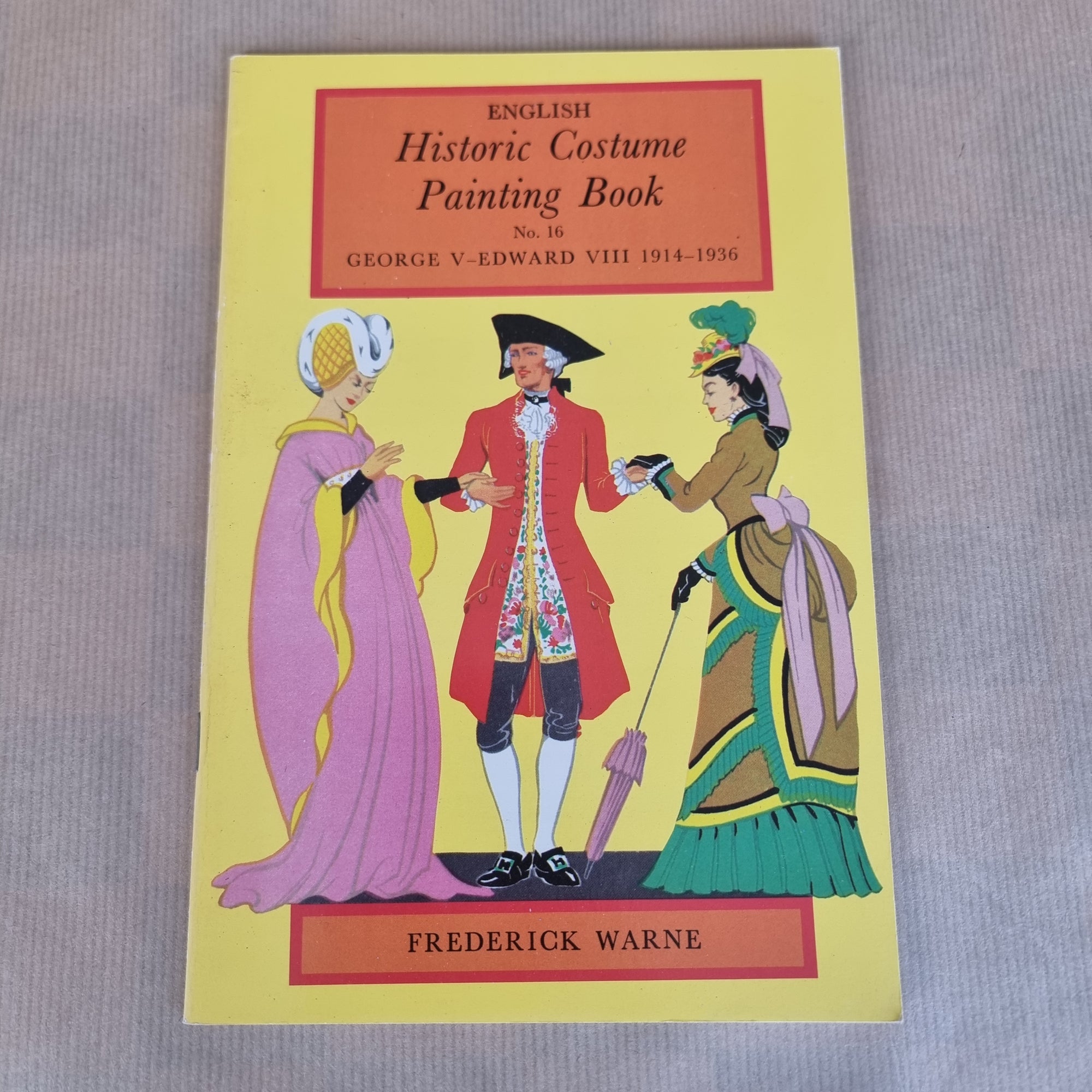 Historic Costume Painting Book ~ No.16