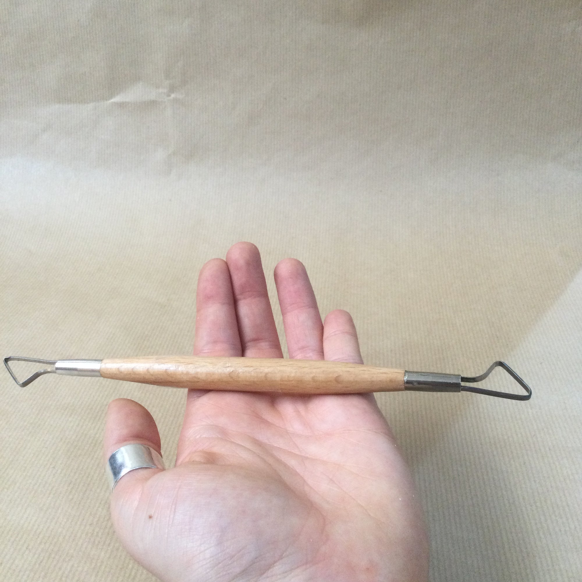 Double ended wooden handle Loop Tool