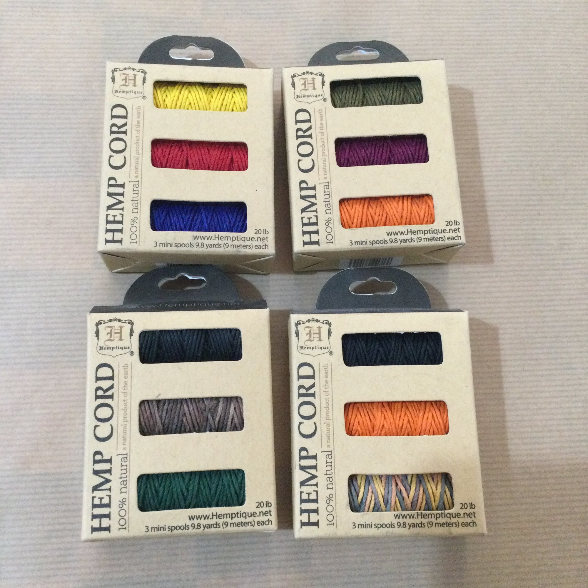 Hemptique ~ Hemp cord - pack of 3