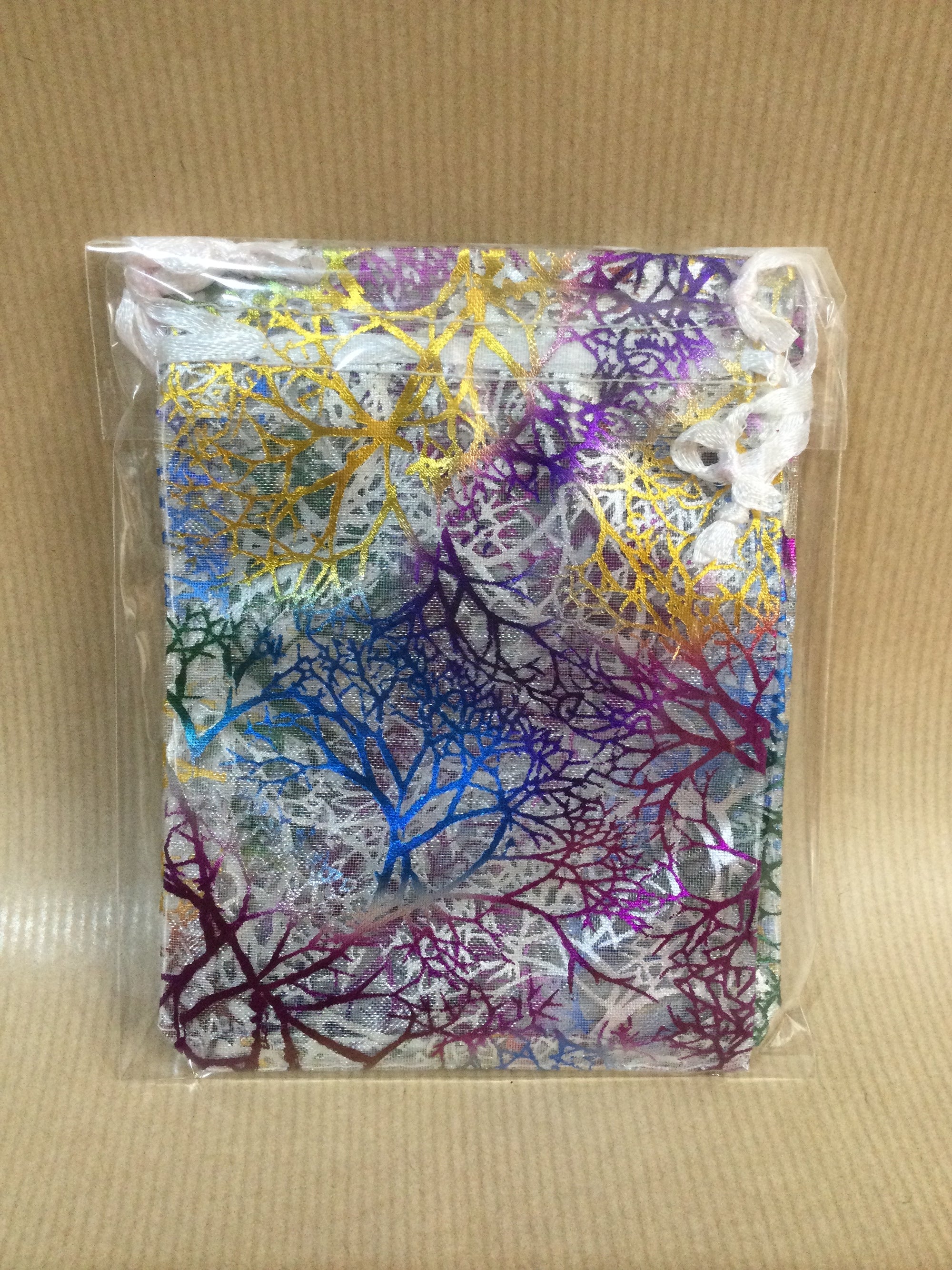 Patterned organza gift bags