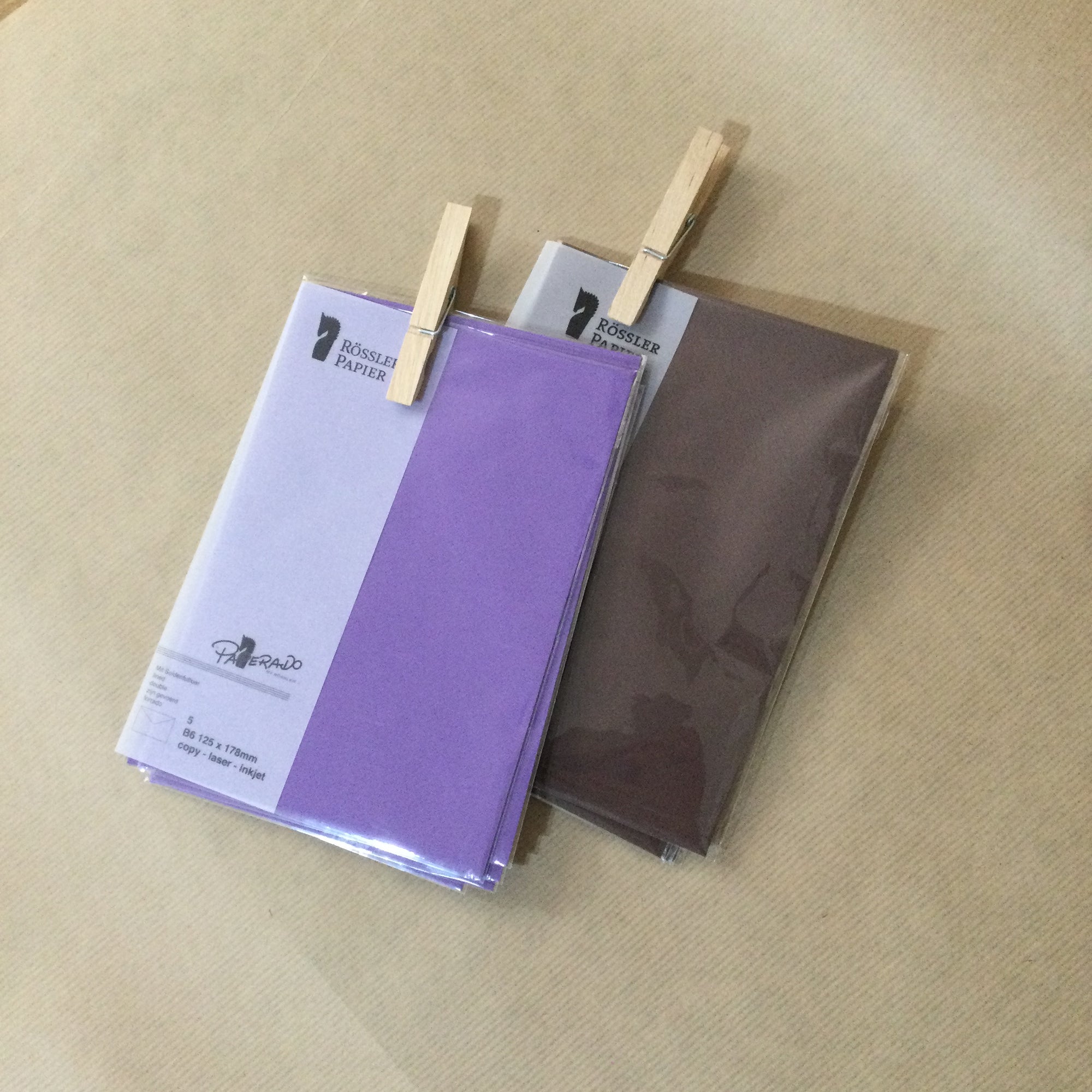 Rossler Papier - Coloured evelopes - pack of 1
