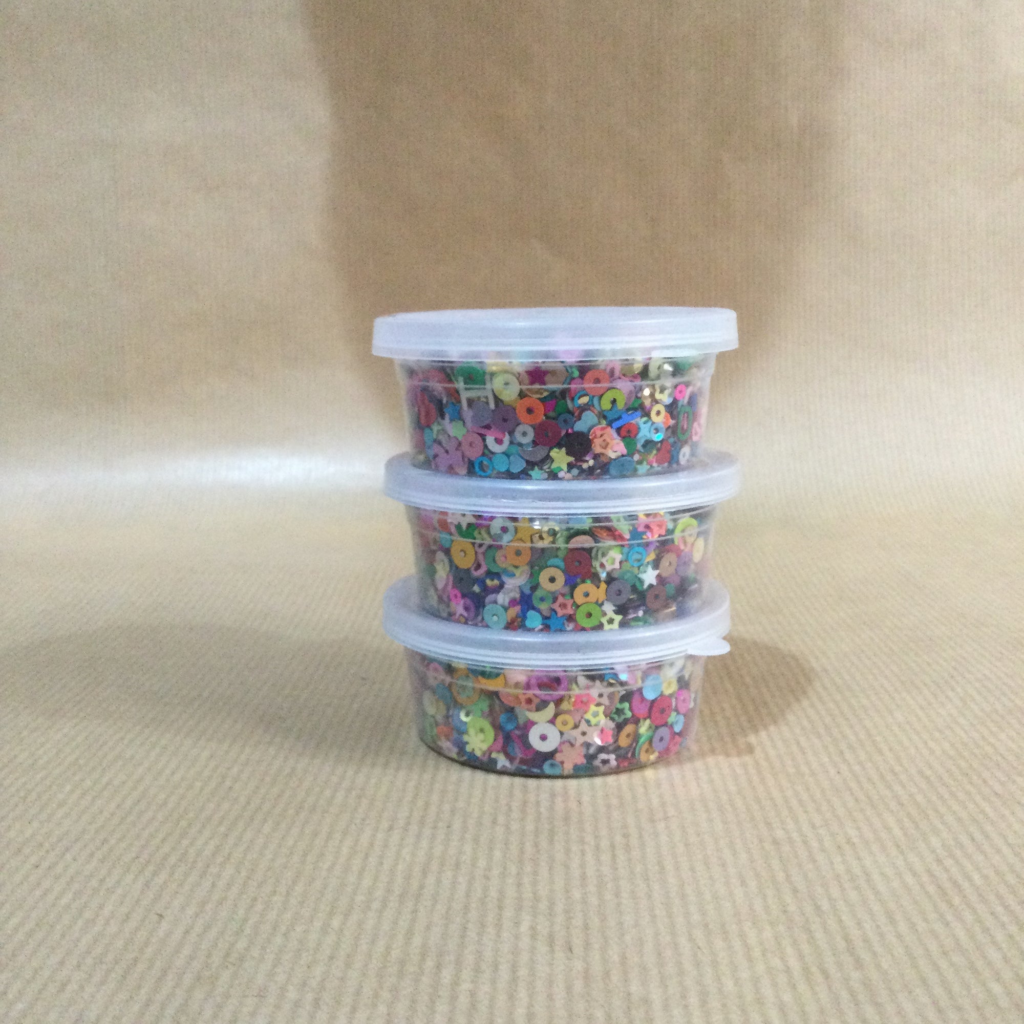 Assorted Tub of Multicolour Sequins