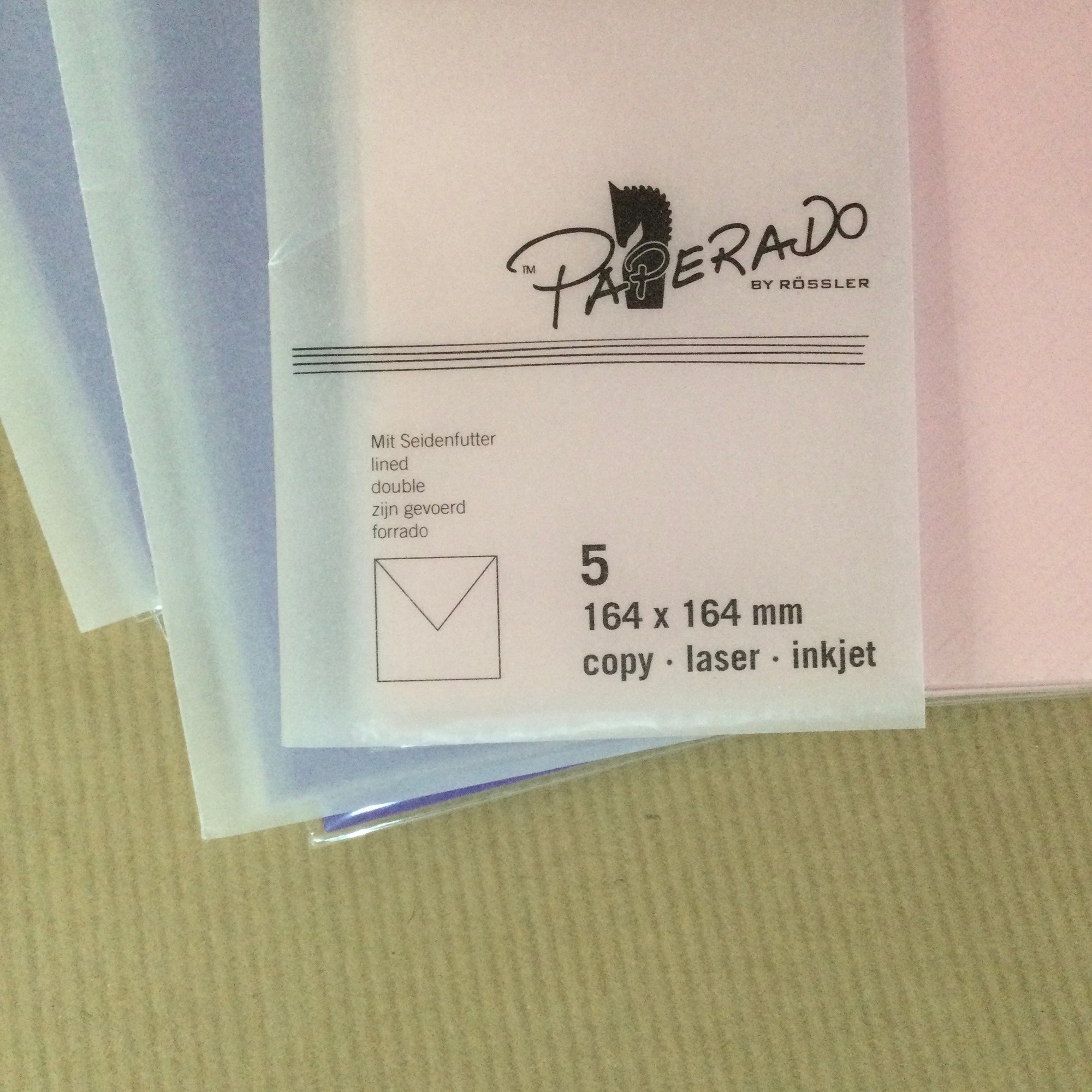 Rossler Papier - Coloured evelopes - pack of 1