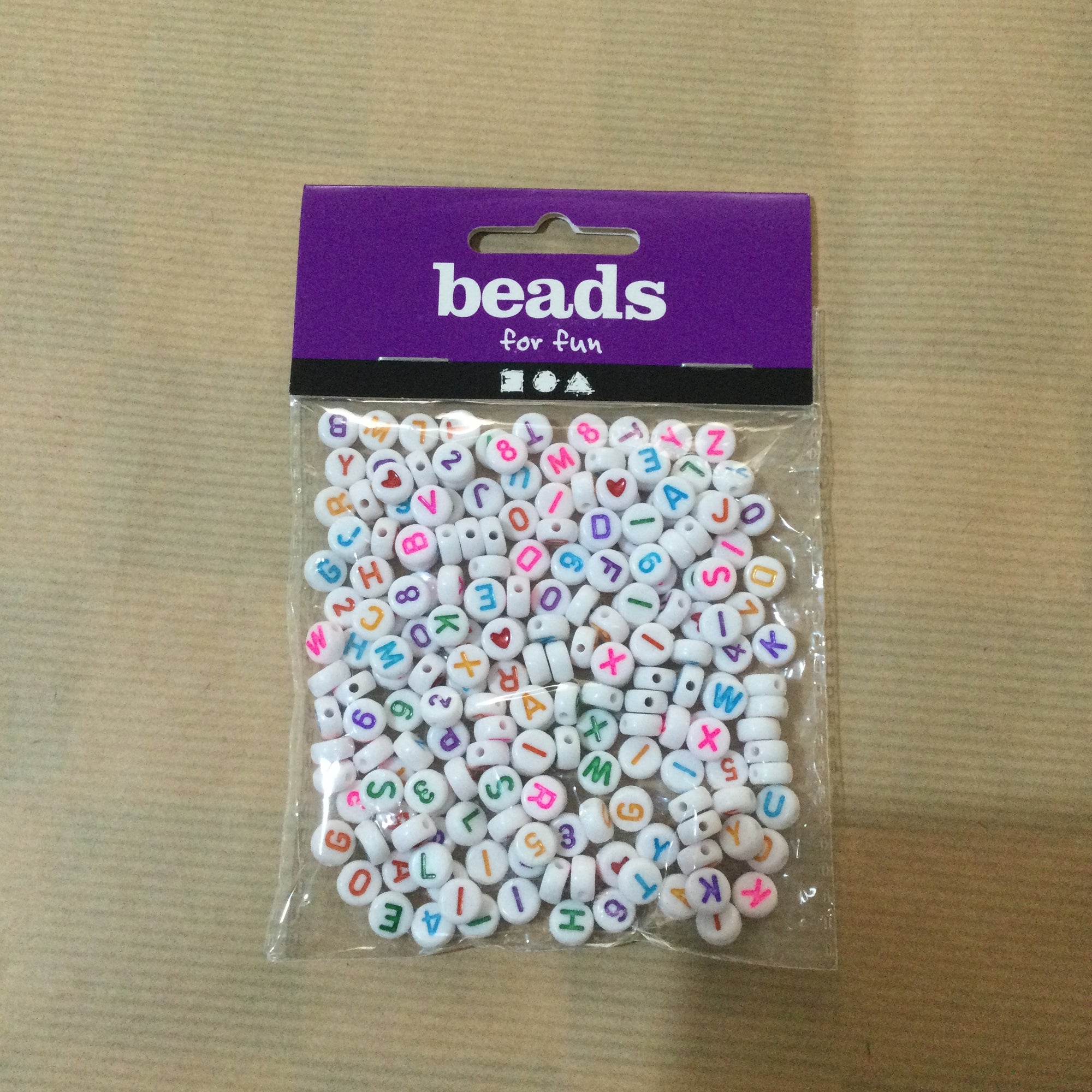 Beads for fun - Alphabet beads packet