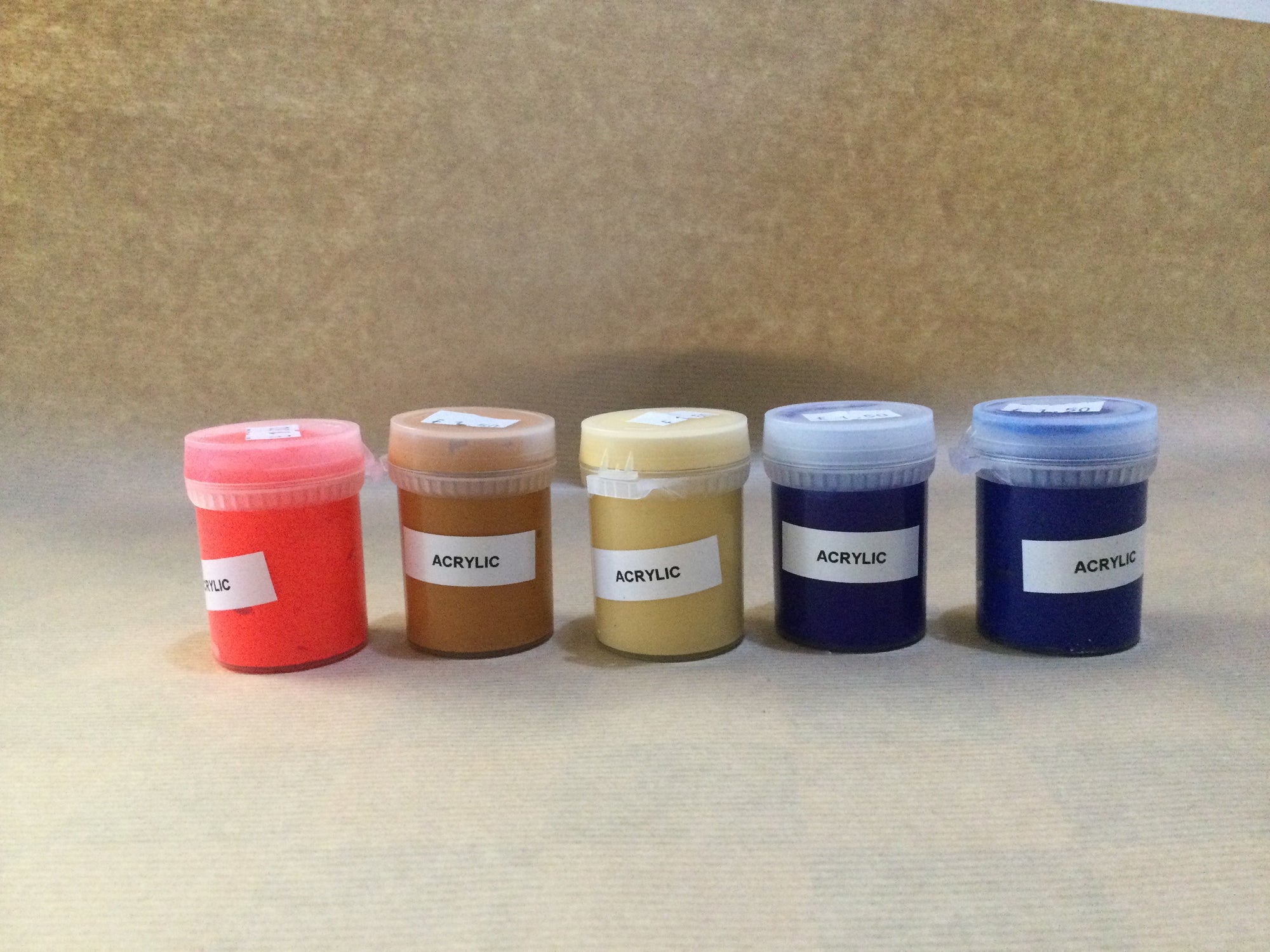 Acrylic paint small pots