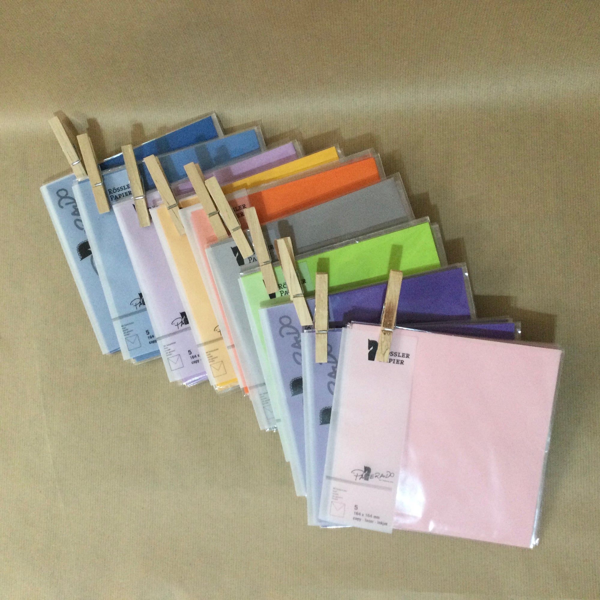 Rossler Papier - Coloured evelopes - pack of 1