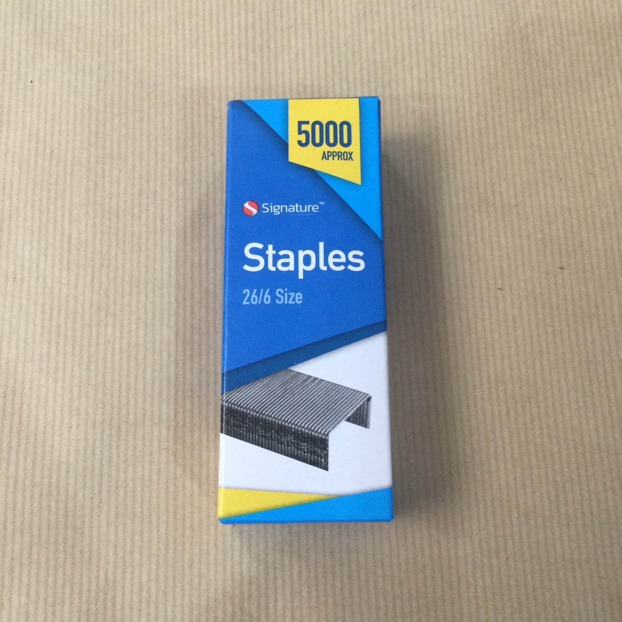 Staples - size 26/6 box of 5000