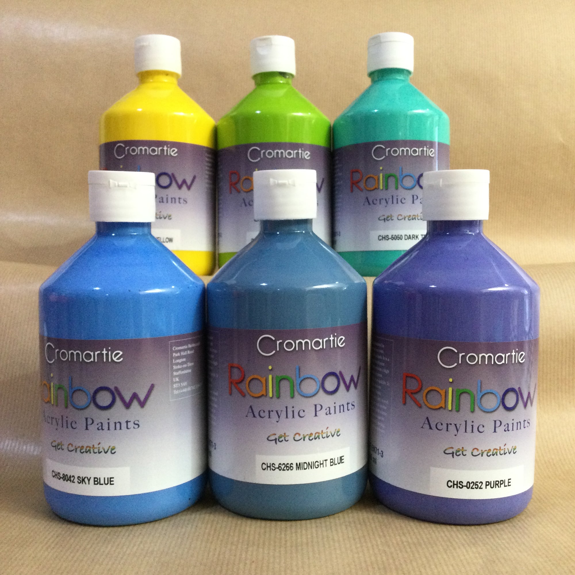 Rainbow Acrylic Paints ~ Cromartie
