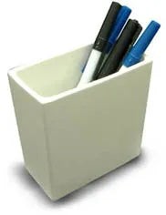 Blank Bisque ~  Square pencil pot