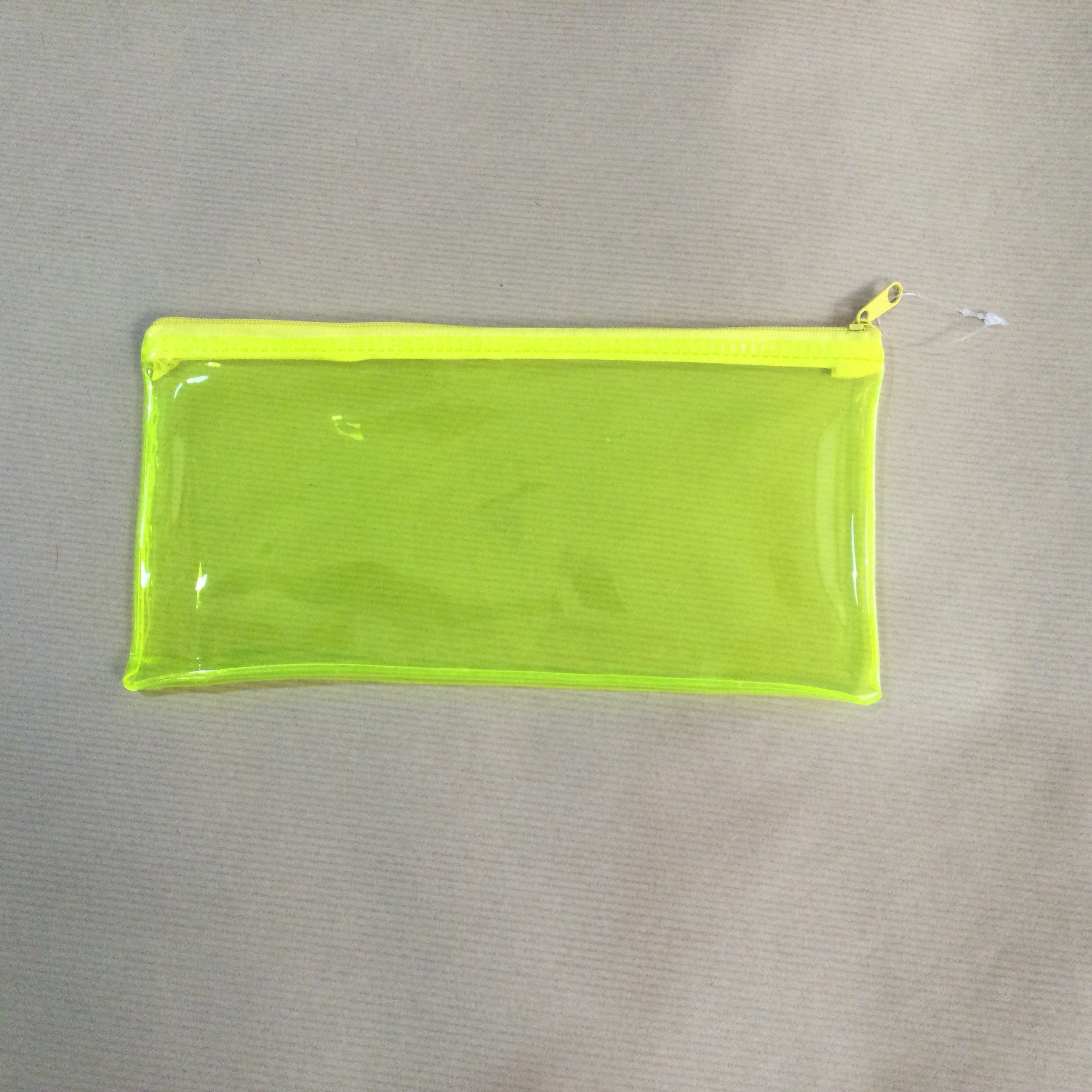 Transparent Neon PVC Zip Pencil Case
