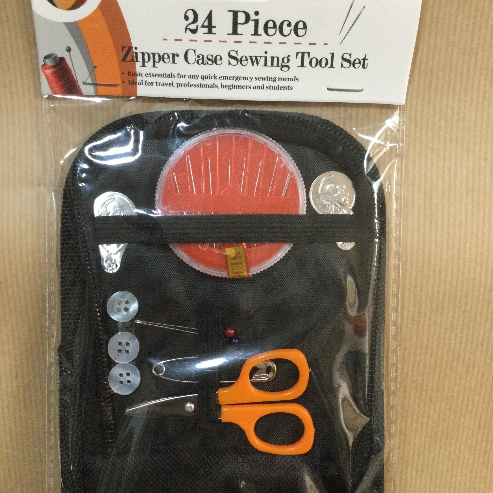 Zipper case sewing tool set