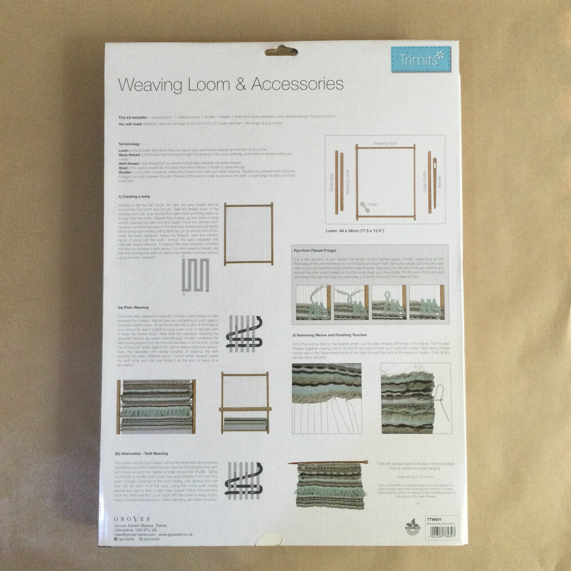 Weaving Loom & Accessories ~ Trimits