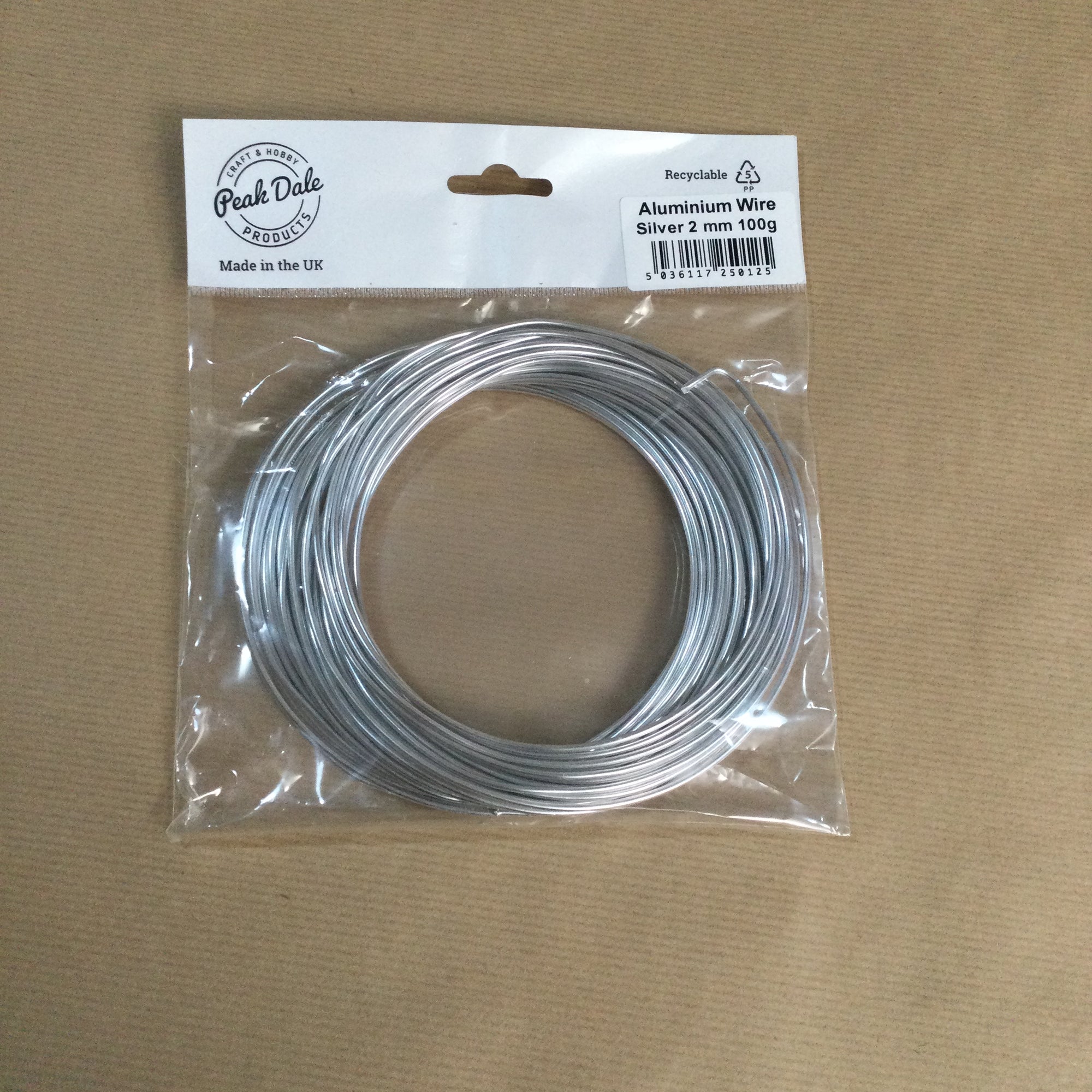 Aluminium wire / 2mm thickness - Peakdale