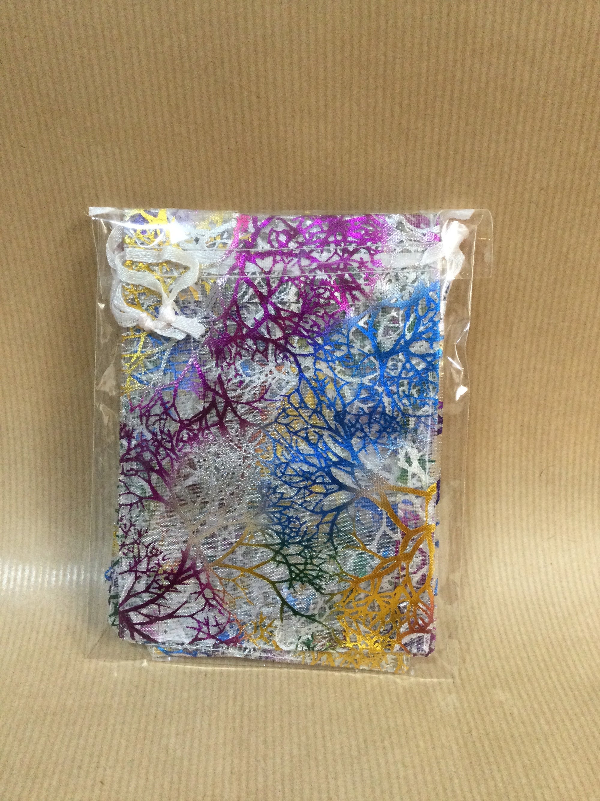 Patterned organza gift bags