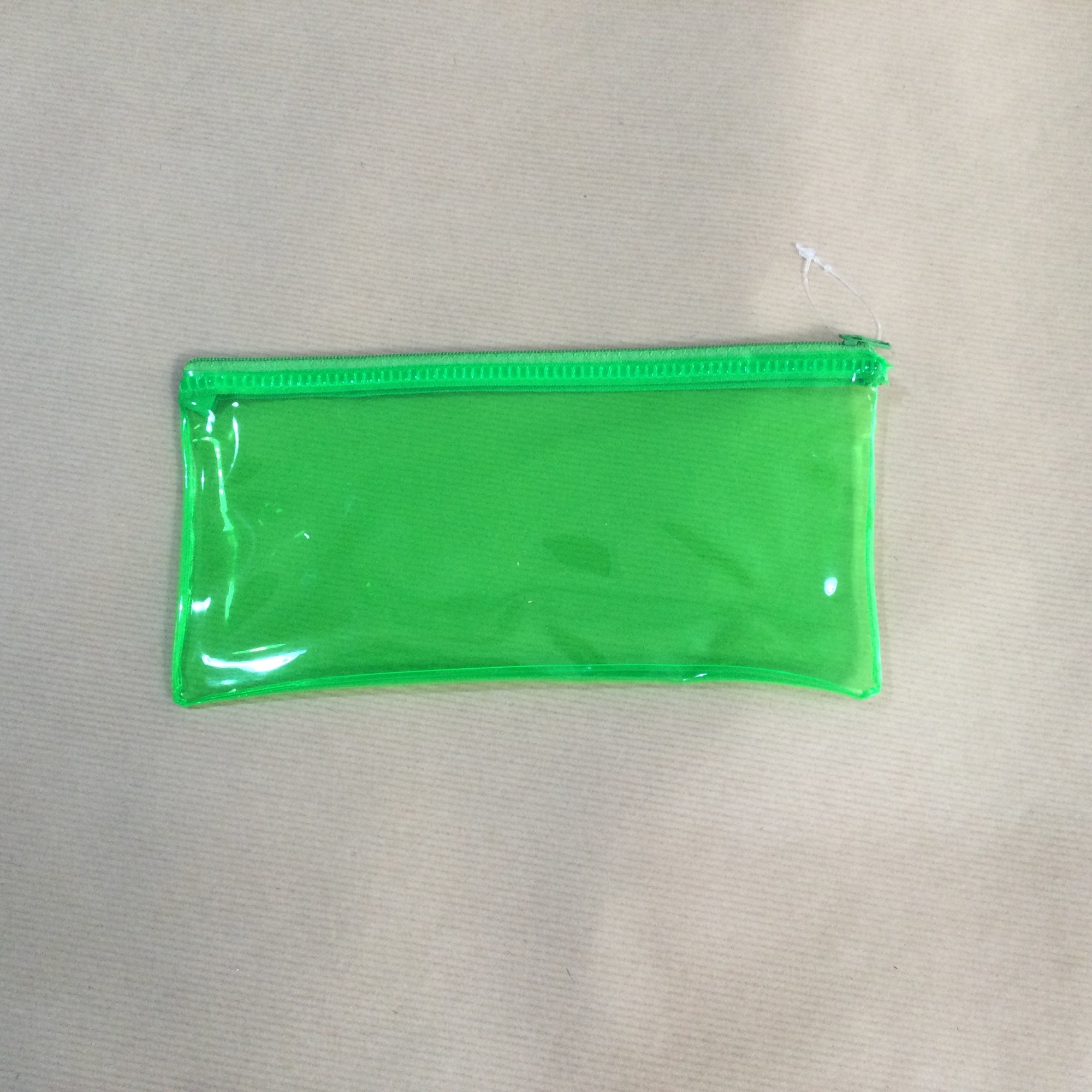 Transparent Neon PVC Zip Pencil Case