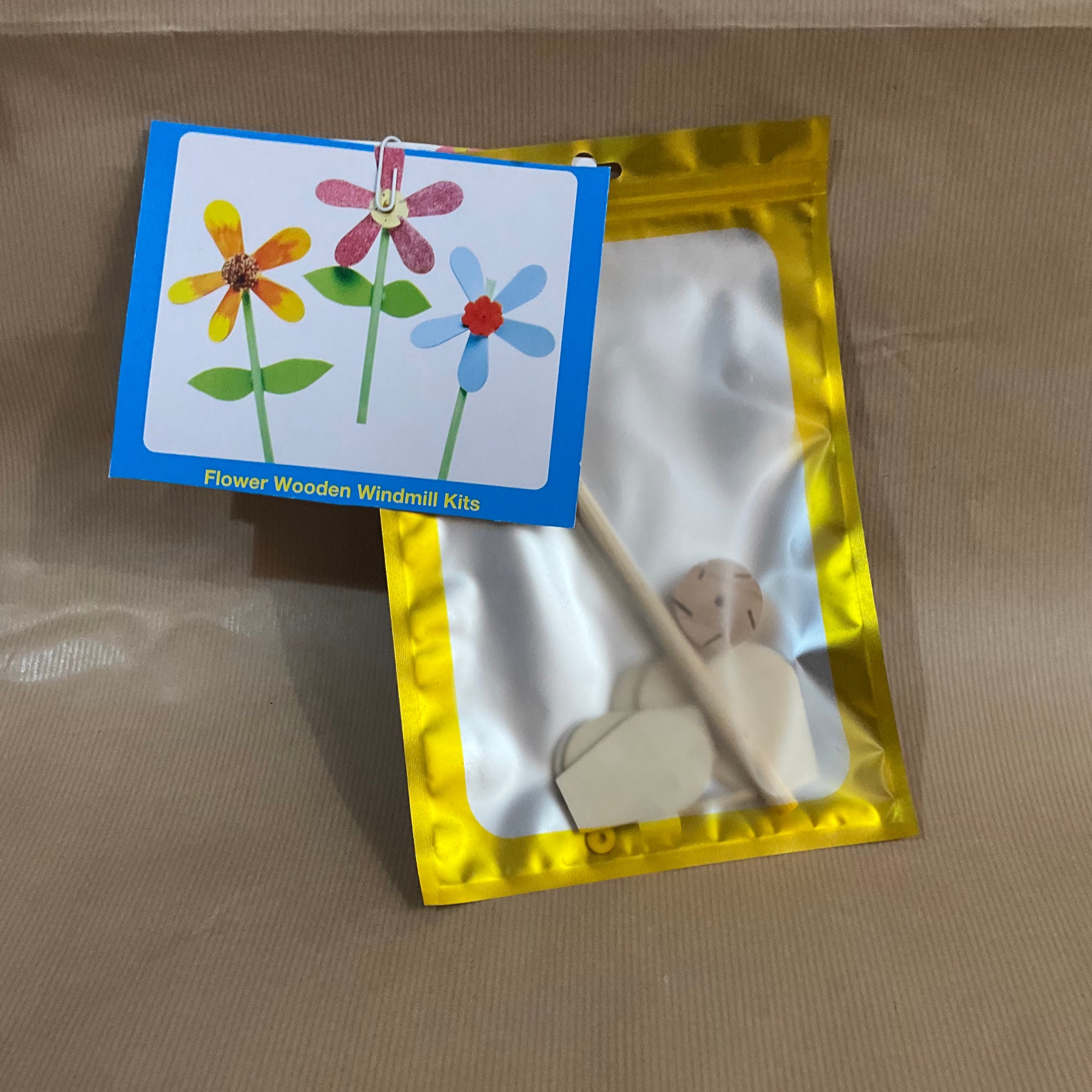 Wooden Flower Windmill Kits