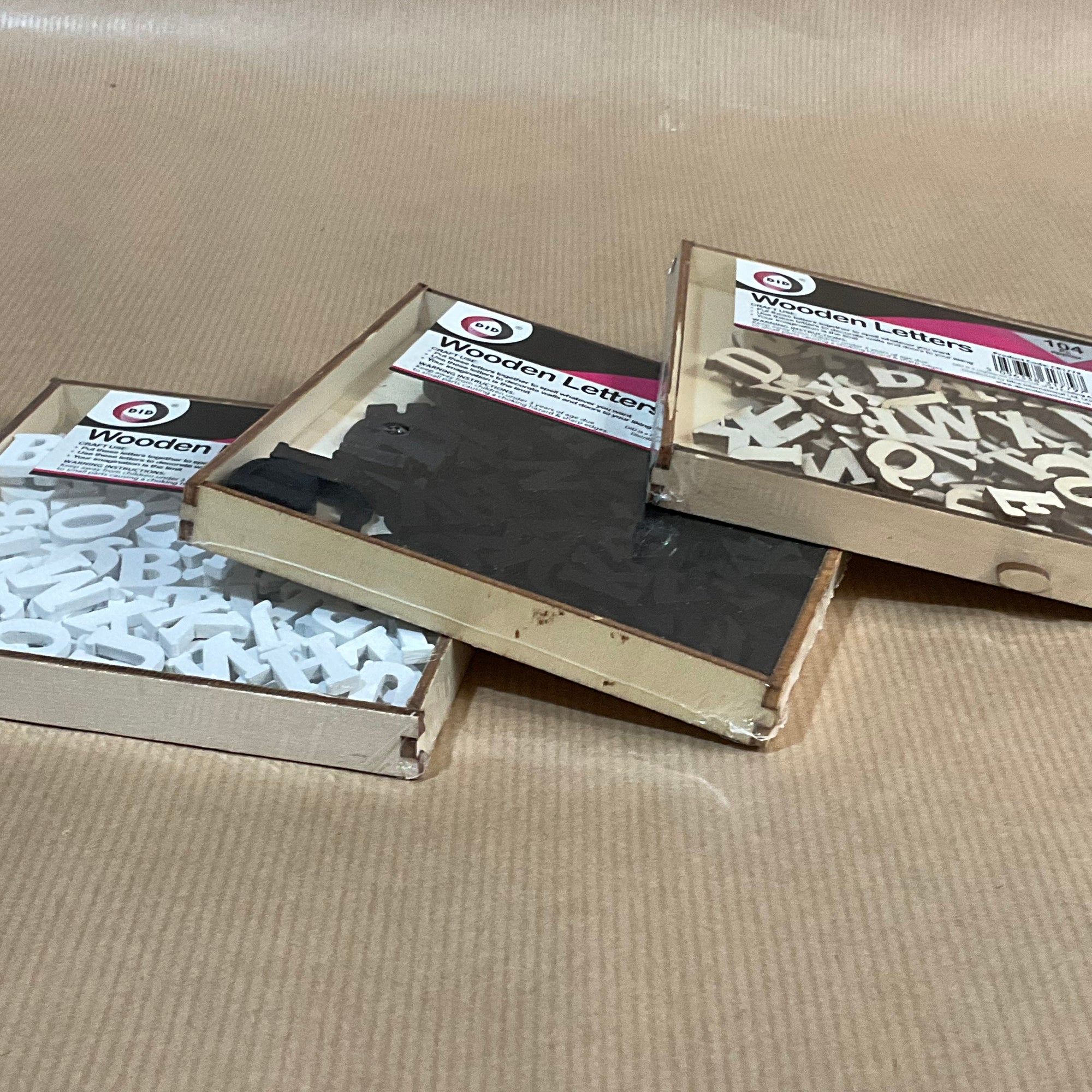 Wooden alphabet letters - DID - small in pack