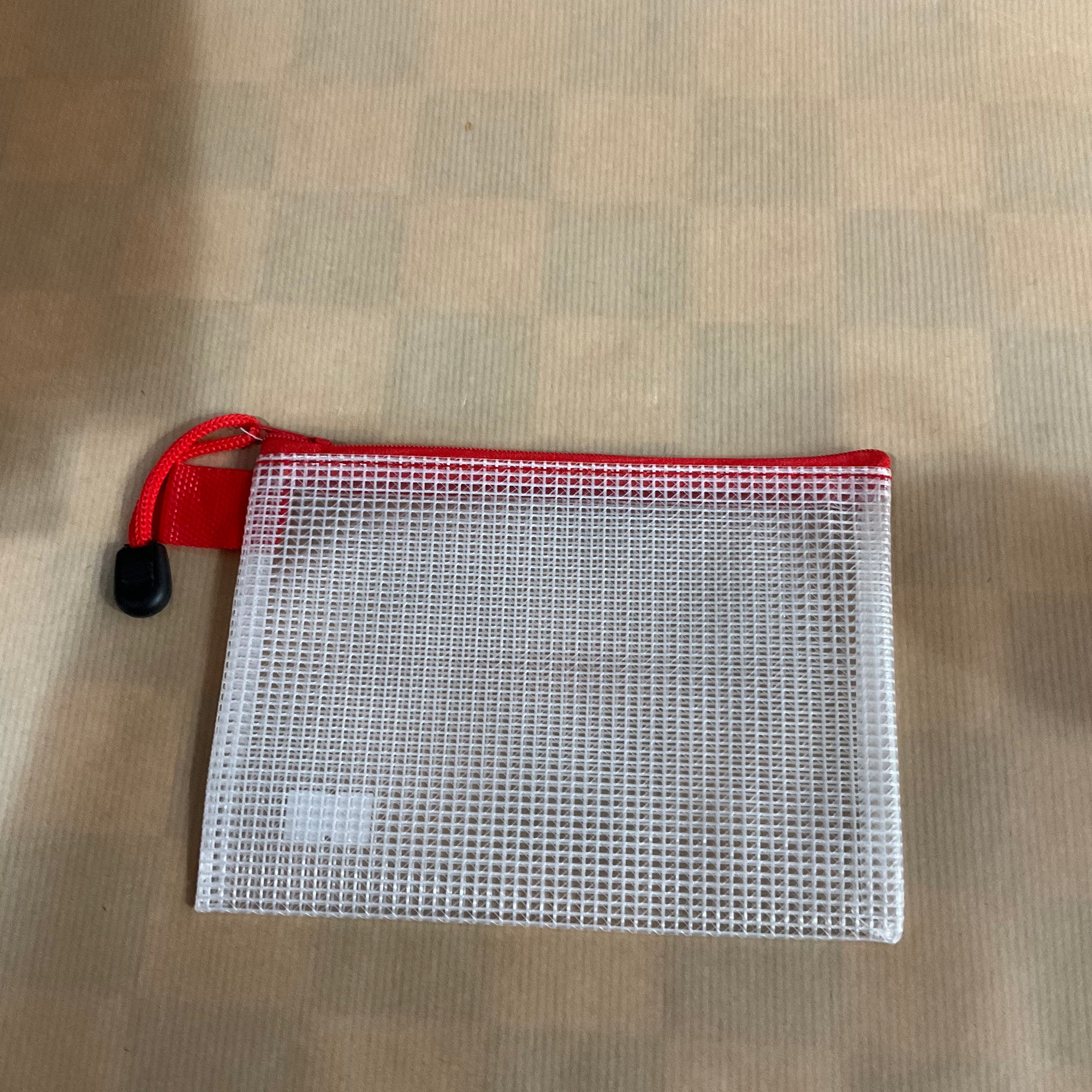 Plastic netted rectangular pencil cases