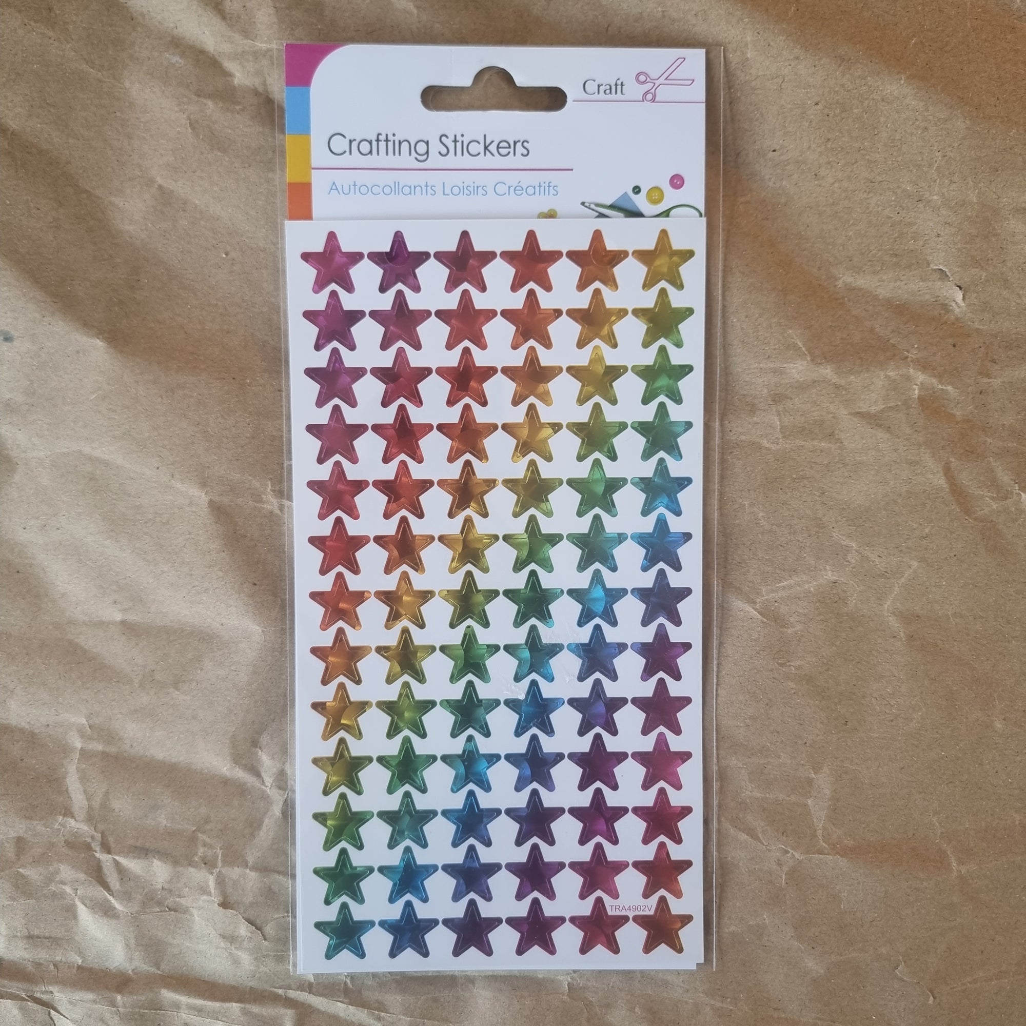Rainbow Star Stickers - Shiny