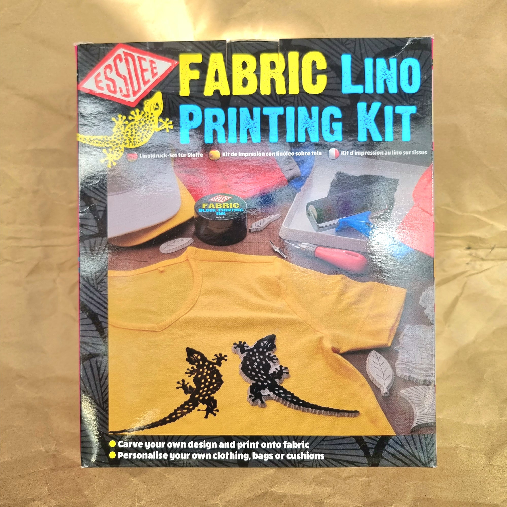 Lino Printing Fabric Kit