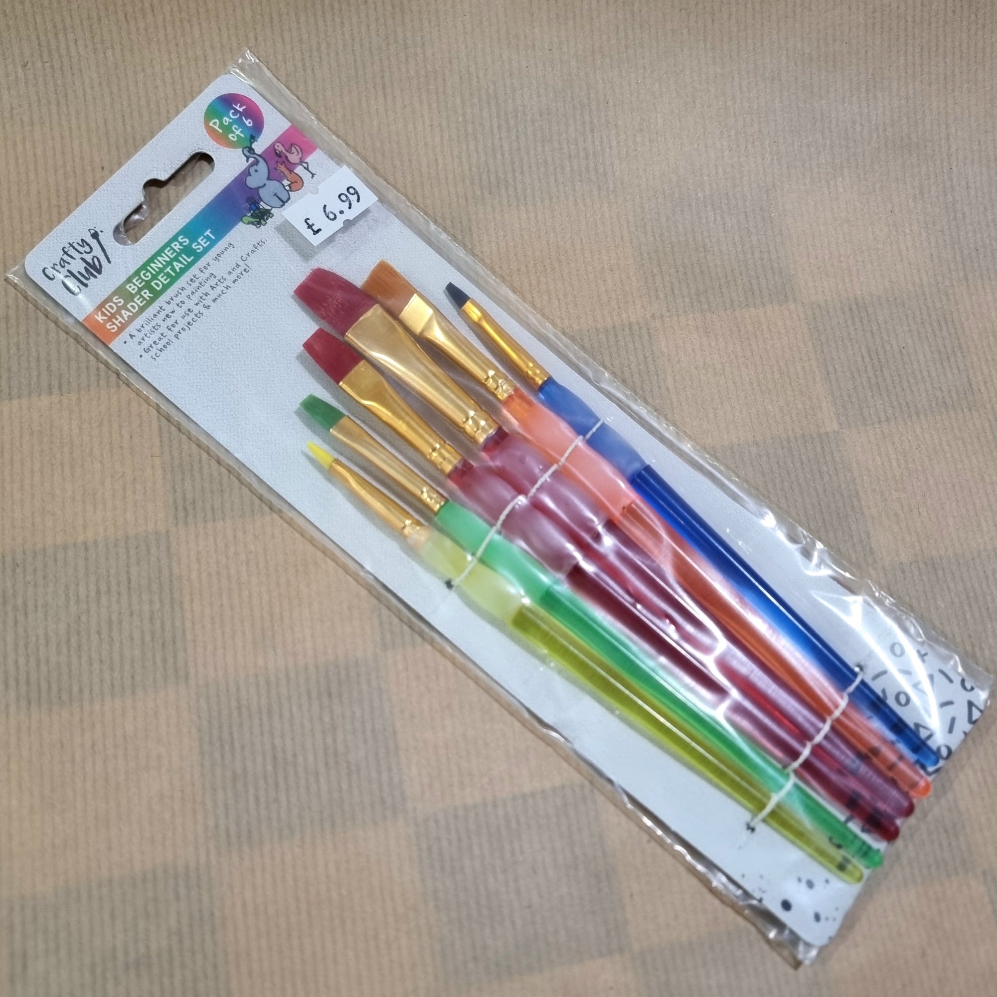 Kids Beginner Shader Detail Paintbrush Set