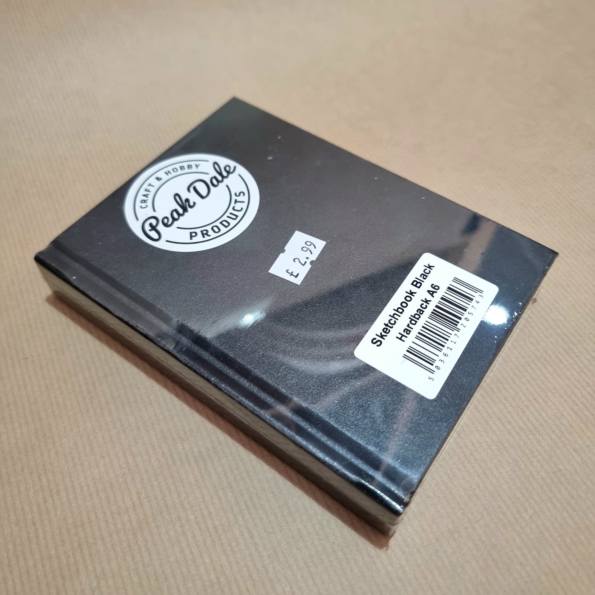 Black Hardback Sketchbook A6