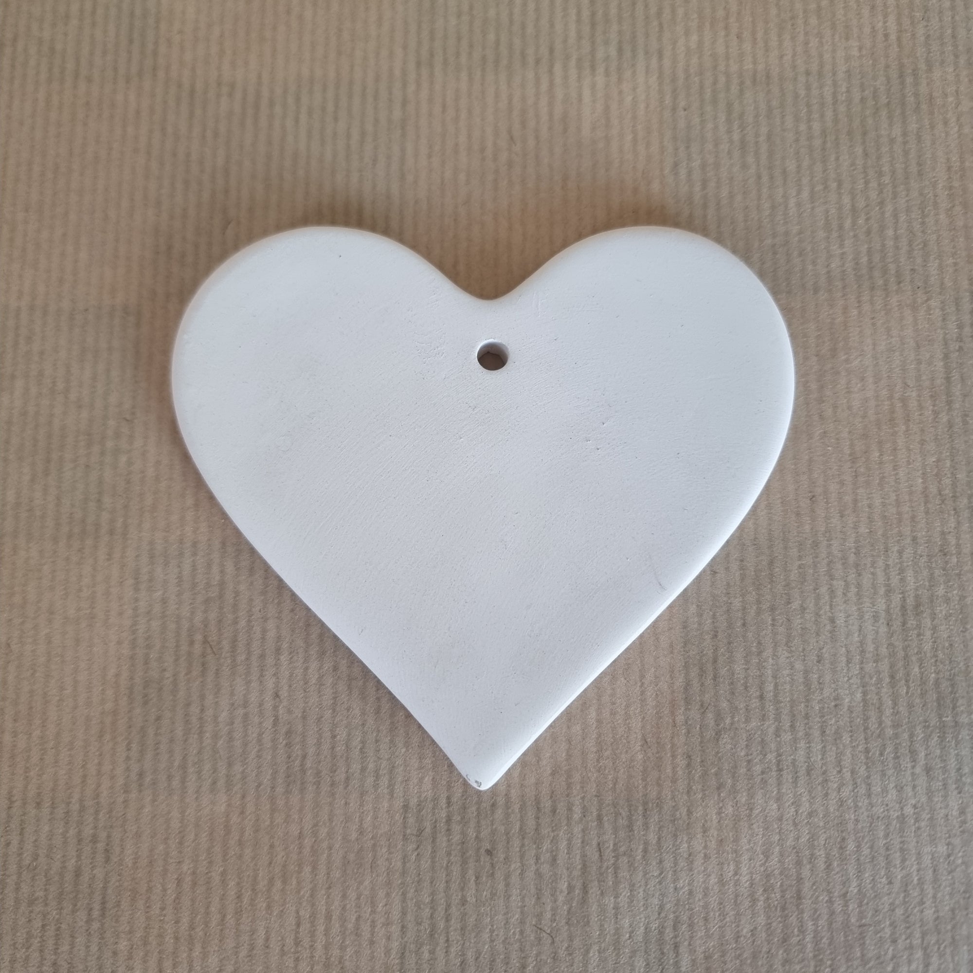Blank Bisque ~ Heart Ornament