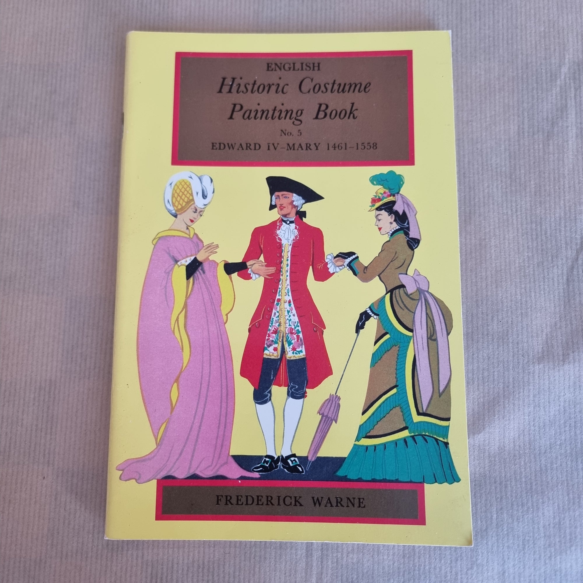 Historic Costume Painting Book ~ No.5