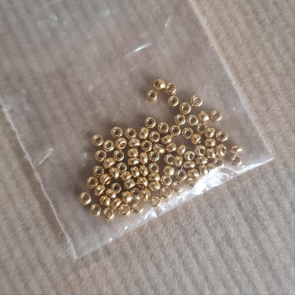 Tiny Gold Beads