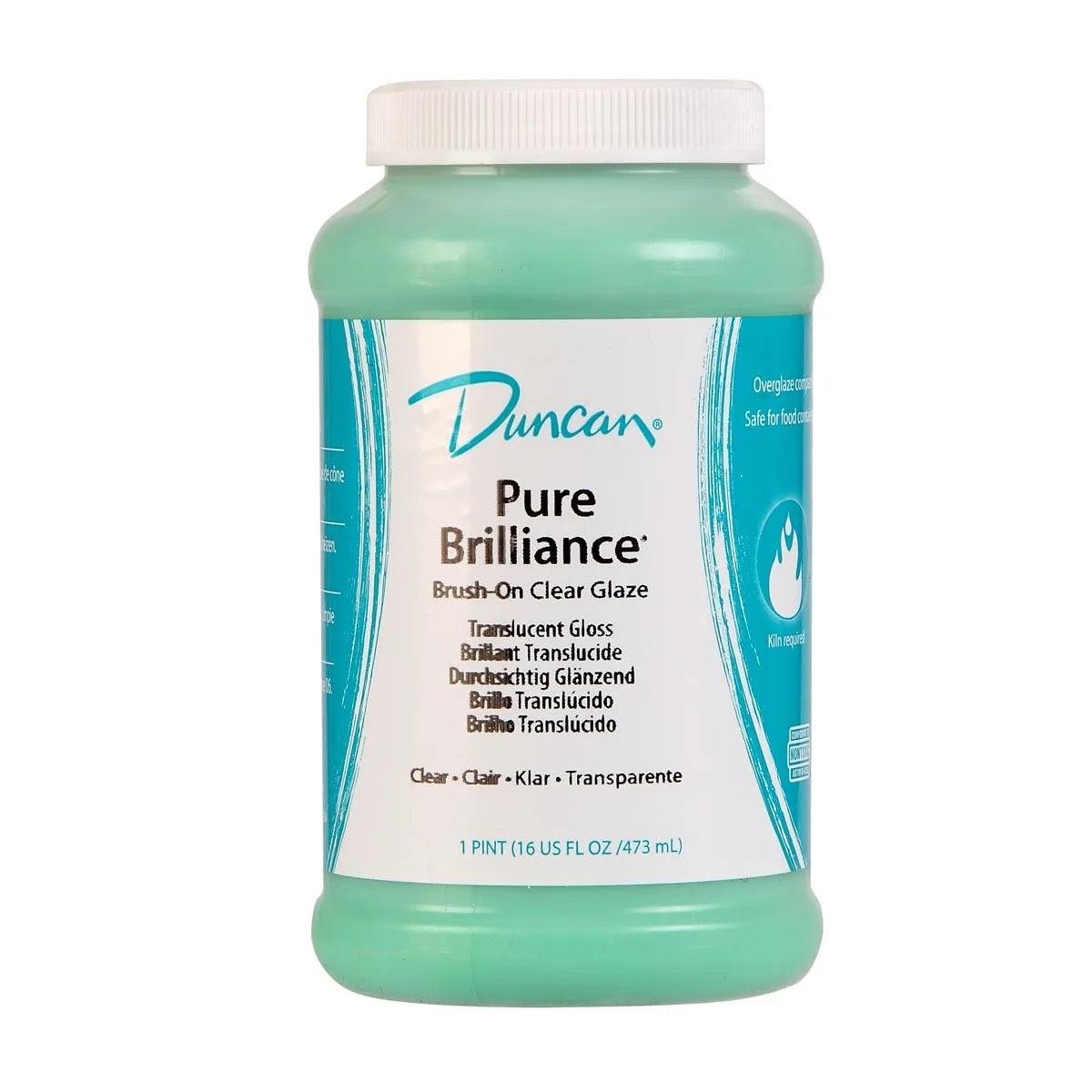 Duncan Pure Brilliance - Transparent Brush on Glaze - 1 Pint