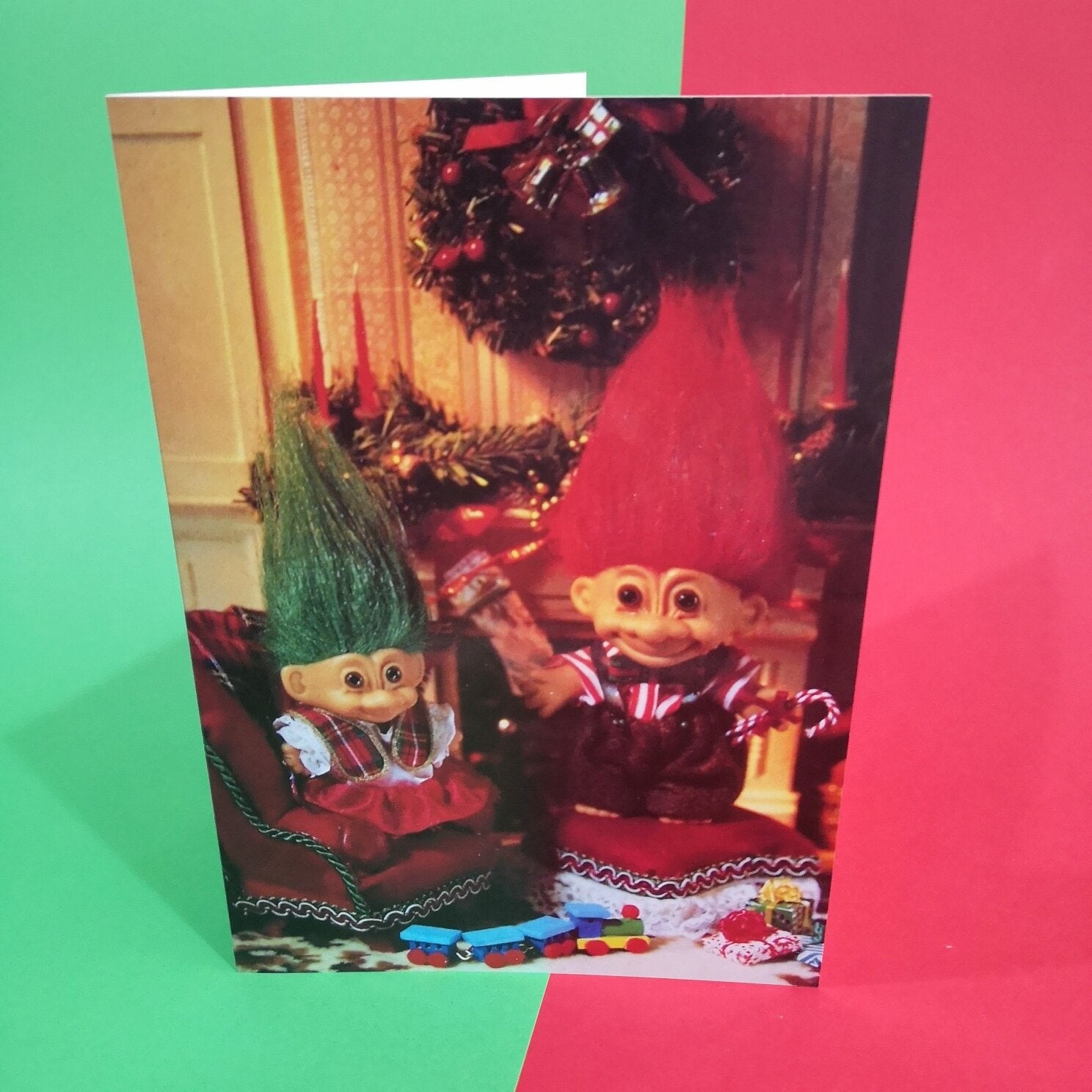 Christmas troll cards