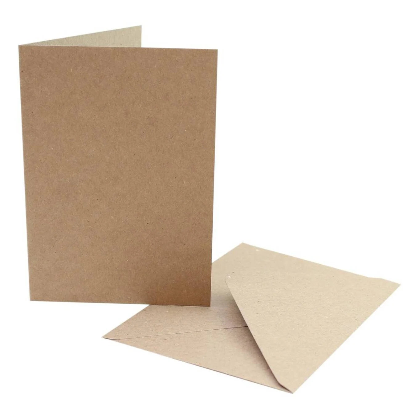 5 Blank Brown kraft cards + envelopes